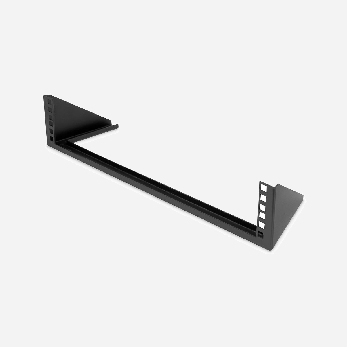 Digitus DN-48003 Support Mural 19" 2U Acier Noir 504x151x105mm Charge 20kg pour Montage Équipement Réseau et AV Vertical/Horizontal - Les supports 19 pouces de DIGITUS® permettent d'installer votre équipement verticalement sur le mur. Vous pouvez aussi, par exemple, monter vos appareils à l’horizontale sous une table.<br><br>- Montage du produit vertical au mur ou horizontal sous la table<br>- Particulièrement utile dans les petits espaces<br>- Idéal pour les postes de travail, les installations de streaming, etc.<br>- Construction robuste en tôle d'acier avec une capacité de charge allant jusqu'à 20 kg<br>- Livré avec vis pour le montage des accessoires 482,6 mm (19")<br><br>Les supports 19 pouces de DIGITUS® permettent d'installer votre équipement verticalement sur le mur. C'est idéal, notamment dans les petits espaces. Vous pouvez aussi, par exemple, monter le support sous une table et installer ainsi vos appareils à l'horizontale pour économiser de l'espace. Il est ainsi possible de réaliser de manière optimale des postes de travail, des installations de streaming, etc. Les accessoires audio-vidéo (AV) ou les composants réseau actifs et passifs peuvent être montés en un clin d'œil. La gamme comprend différentes tailles pour répondre à toutes les exigences.