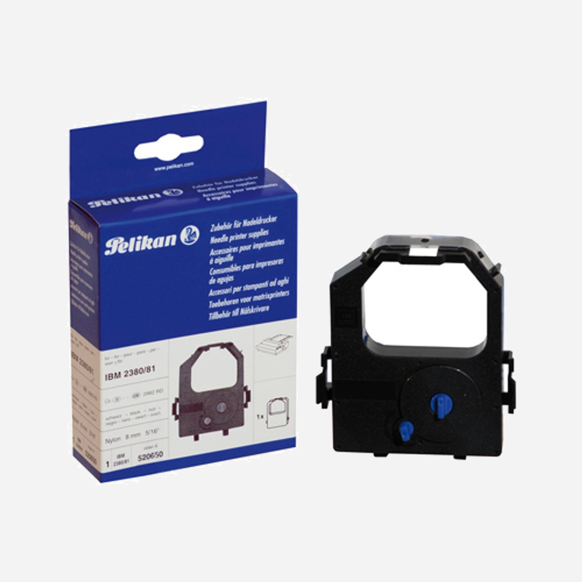 Ruban d'impression Pelikan 520650 Noir - 8mm x 1.8m - Compatible Decision Data 6520/6521-11, IBM 23xx, Lexmark 23xx, Tally Genicom MT/T 5025 - Pelikan 520650. Compatibilité: Decision Data 6520, 6521-11 IBM 2300, 2380, 2381, 2390, 2390 PS-1, 2391, 23 XX Plus, PPS II..., Couleur du produit: Noir. Poids: 66,67 g, Longueur de ruban: 1,8 m. Taille de ruban: 8mm. Produits par palette: 3264 pièce(s)