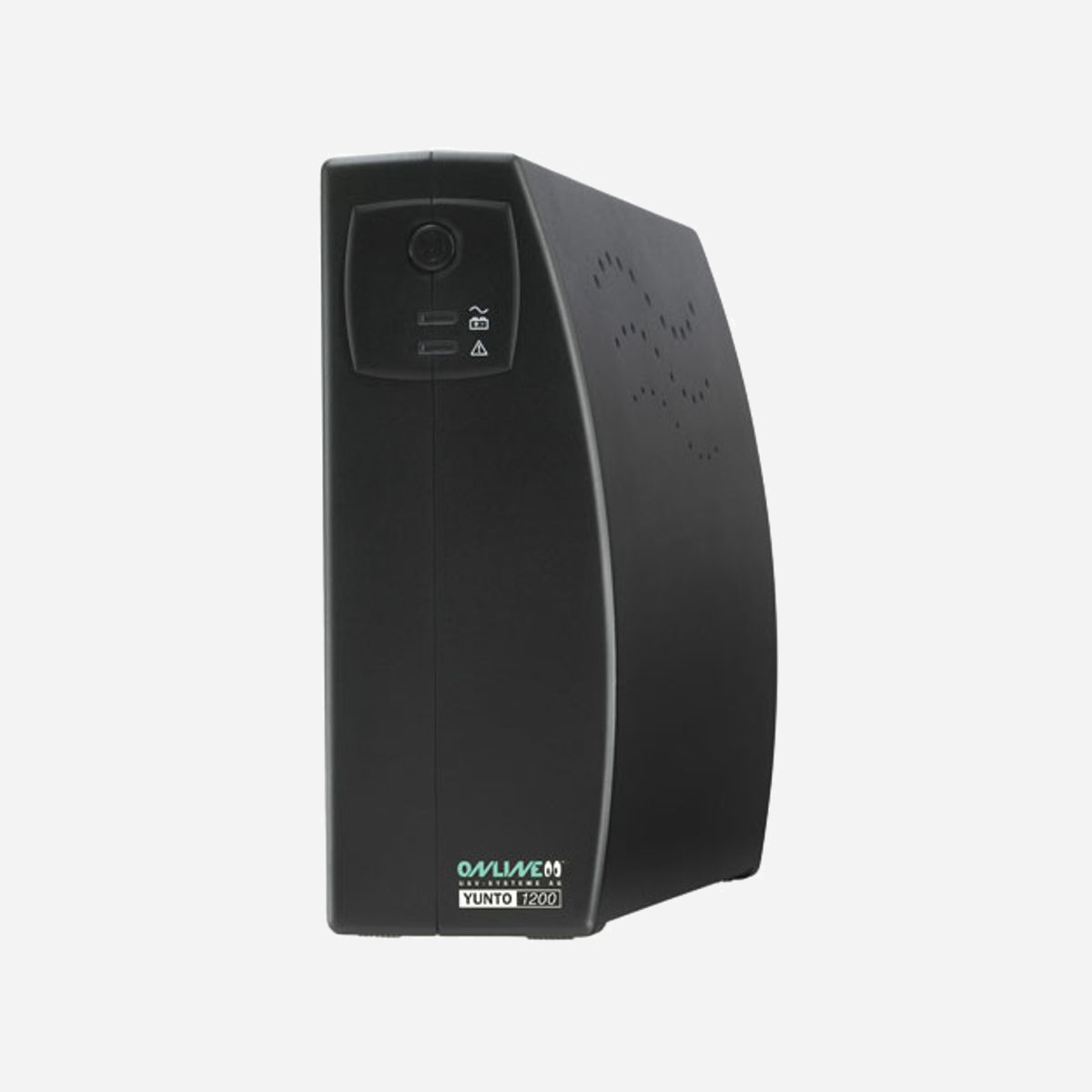 ONLINE USV-Systeme YUNTO 1200 Onduleur Interactif 1.2kVA 720W 5 Prises C13, USB, RJ-45, Batterie 24V 7Ah, IP20 - ONLINE USV-Systeme YUNTO 1200. Topologie UPS: Interactivité de ligne, capacité de la puissance de sortie: 1,2 kVA, Puissance de sortie: 720 W. Types de sortie AC: Coupleur C13, Prise mâle: Coupleur C14, Nombre de prises en sortie: 5 sortie(s) CA. Capacité de la batterie: 7 Ah, Tension des piles: 24 V, Temps de secours type au chargement complet: 3 min. Format: Compact, Couleur du produit: Noir, Code (IP) Internationale Protection: IP20. Certification: EN62040-2 : 2006, CE