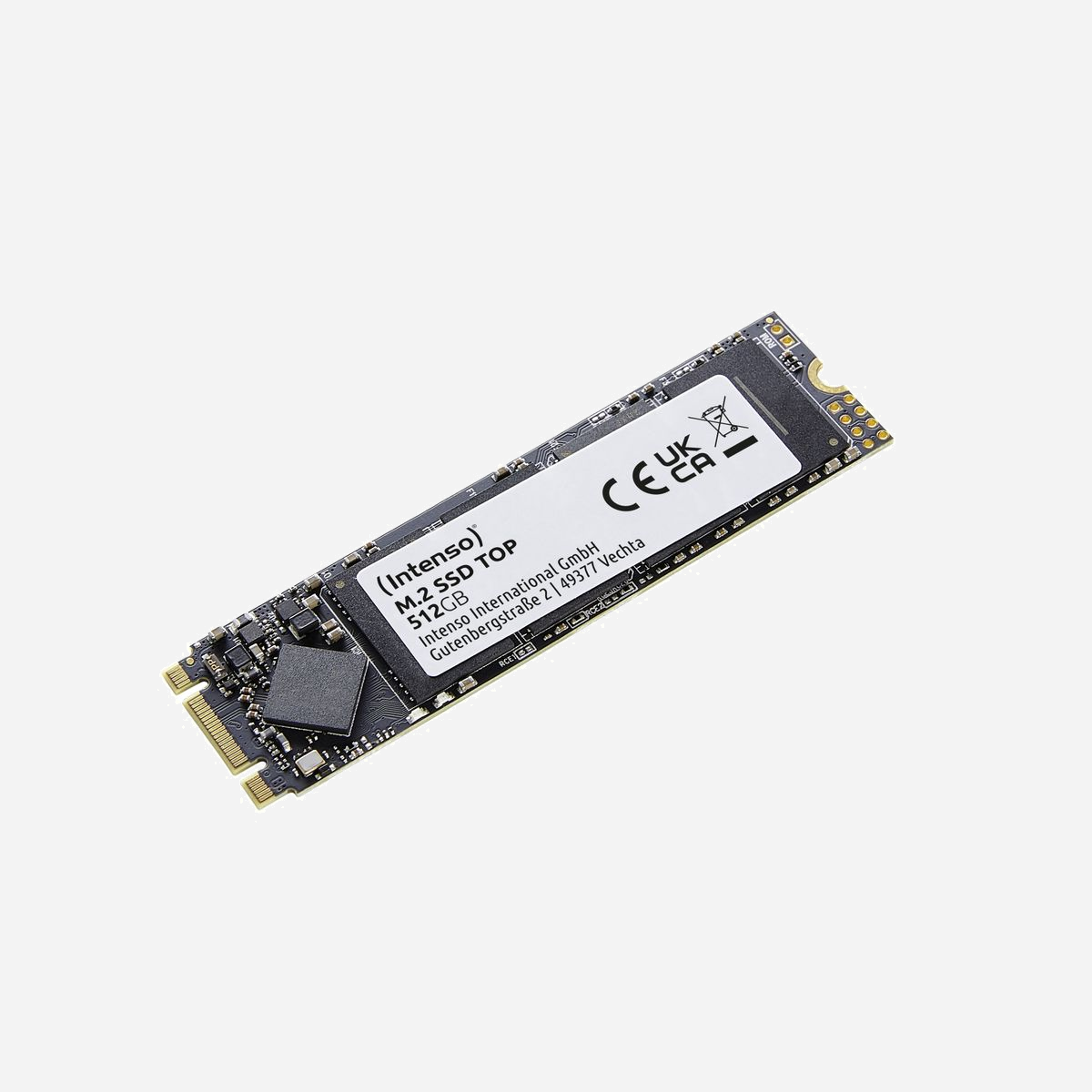 Intenso SSD M.2 2280 512 Go SATA III 6 Gbit/s : Lecture 520 Mo/s, Écriture 500 Mo/s, IOPS 133k/128k, MTBF 2M heures, Vert, PC/Portable - Intenso Top. Capacité du Solid State Drive (SSD): 512 Go, Facteur de forme SSD: M.2, Vitesse de lecture: 520 Mo/s, Vitesse d'écriture: 500 Mo/s, Taux de transfert des données: 6 Gbit/s, composant pour: PC/ordinateur portable