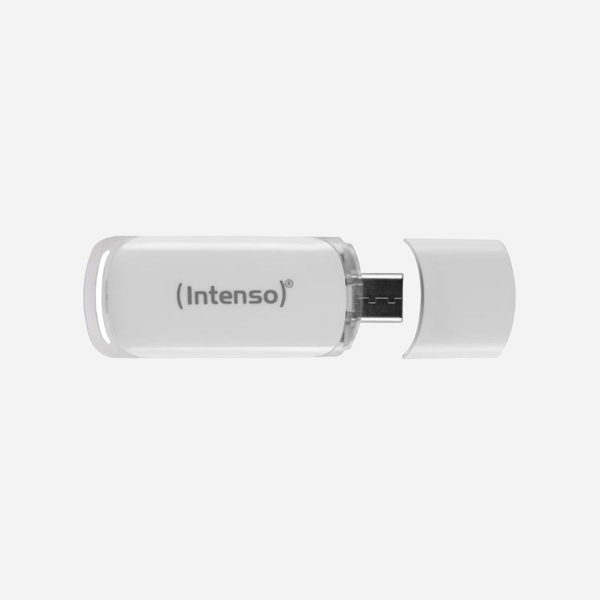 Intenso Flash Line 128Go USB Type-C 3.2 Gen 1 (3.1 Gen 1) 70 Mo/s, Compatible Windows/macOS, Boîtier Plastique Blanc, 61x22x8mm, 6g - Intenso Flash Line. Capacité: 128 Go, Interface de l'appareil: USB Type-C, Version USB: 3.2 Gen 1 (3.1 Gen 1), Vitesse de lecture: 70 Mo/s. Format: Casquette. Poids: 6 g. Couleur du produit: Blanc