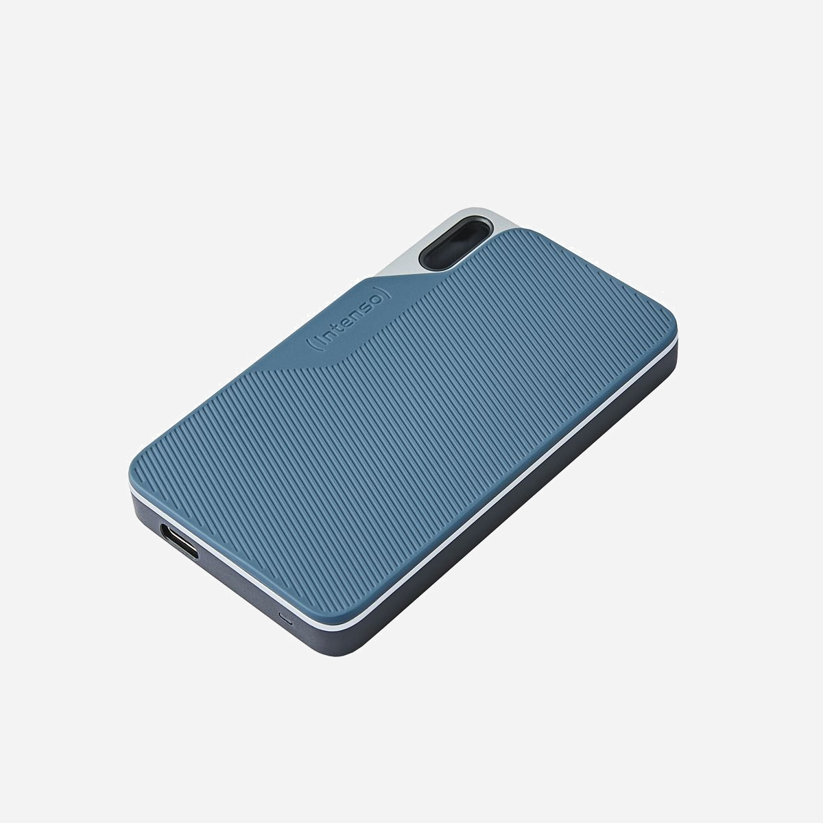 Intenso SSD Externe 250 Go USB Type-C 3.2 Gen 1 - Lecture 500 Mo/s, Boîtier Plastique/Caoutchouc, Résistant aux Chocs, exFAT, Bleu/Gris - Intenso Lesen/Schreiben bis zu 500 MB/s/250GB. Capacité du Solid State Drive (SSD): 250 Go. Connecteur USB: USB Type-C, Version USB: 3.2 Gen 1 (3.1 Gen 1). Vitesse de lecture: 500 Mo/s. Couleur du produit: Bleu, Gris