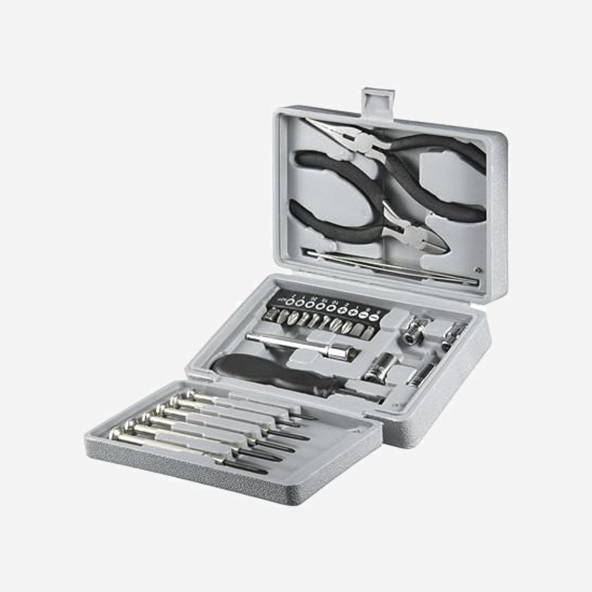Microconnect 77093 - Kit d'Outils de Réparation Électronique Noir - Dimensions Emballage 166x112x56mm - Poids 500g - Microconnect 77093. Couleur du produit: Noir. Poids: 500 g. Largeur du colis: 166 mm, Profondeur du colis: 112 mm, Hauteur du colis: 56 mm