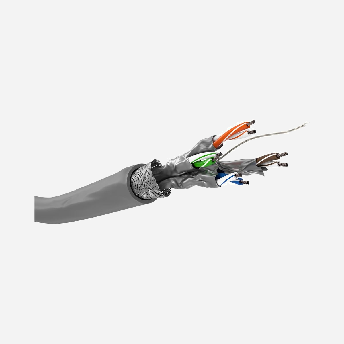 Câble Réseau Goobay 95709 Cat6 S/FTP (S-STP) 305m Gris, conducteur CCA AWG 26/7, Gaine LSZH, Fréquence 250MHz, Conditionnement Bobine - Goobay 95709. Longueur de câble: 305 m, Câble standard: Cat6, Blindage du câble: S/FTP (S-STP), Couleur du produit: Gris