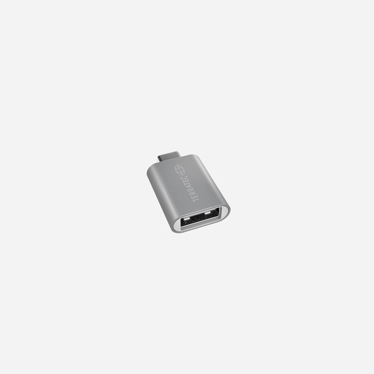 Terratec Connect C1 Adaptateur USB-C vers USB-A Argent, Transfert 10Gbit/s, Corps Aluminium, Dimensions 38x19x8mm, Poids 6.5g - Terratec Connect C1. Connecteur 1: USB C, Connecteur 2: USB A. Couleur du produit: Argent