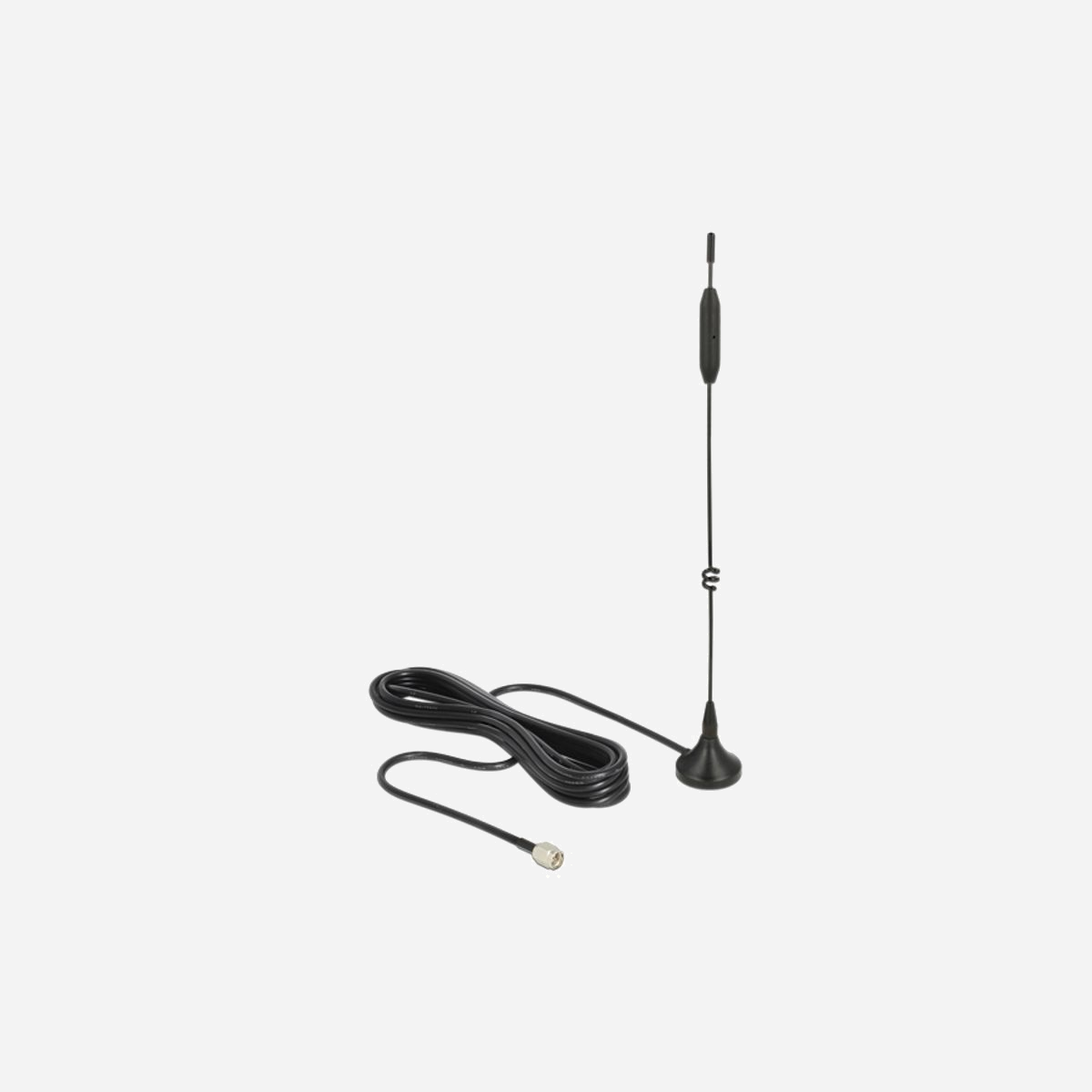 DeLOCK 12420 Antenne Omni-directionnelle 5 dBi, 50 Ohm, -30°C à 70°C, compatible LTE/GSM/UMTS/Bluetooth/WLAN 2.4GHz/ZigBee/DECT/Z-Wave/LoRa 868MHz/915MHz - <b>Description </b><br>Cette antenne Delock permet d'utiliser différentes bandes LTE, GSM et UMTS à l'intérieur et à l'extérieur. Elle est complètement compatible avec Bluetooth, WLAN 2,4 GHz, ZigBee, DECT, Z-Wave et LoRa 868 MHz / 915 MHz.
