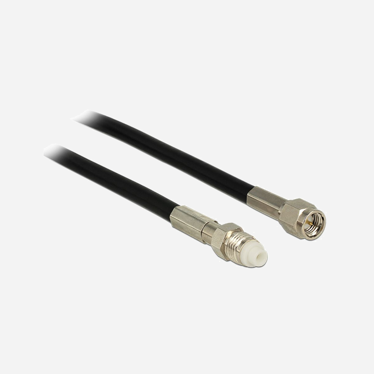 DeLOCK 12450 Câble Coaxial RG-58 7.5m SMA Mâle vers FME Femelle 50 Ohm Noir - DeLOCK 12450. Longueur de câble: 7,5 m, Connecteur 1: SMA, Connecteur 2: FME. Type d'emballage: Sac en polyéthylène