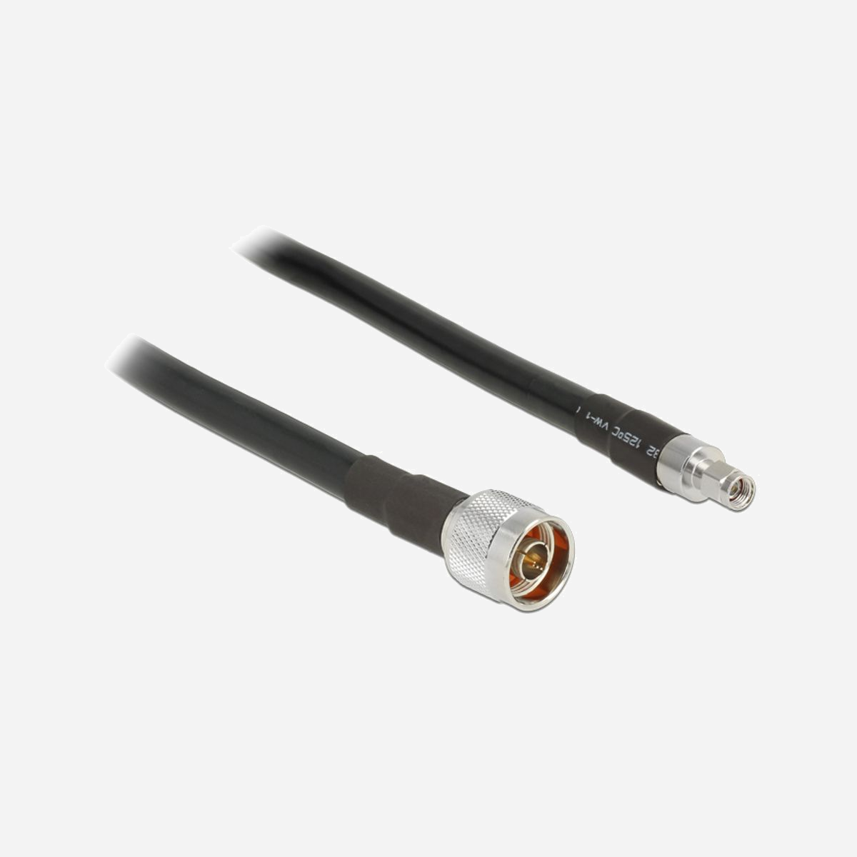 DeLOCK Câble Coaxial 5m N Mâle vers RP-SMA Mâle CFD400/LLC400, 50 Ohm, Gaine 10.5mm, Noir - Réf. 13023 - DeLOCK 5m, N/RP-SMA. Longueur de câble: 5 m, Connecteur 2: RP-SMA, Type de câble: CFD400, LLC400. Quantité: 1 pièce(s). Type d'emballage: Boîte