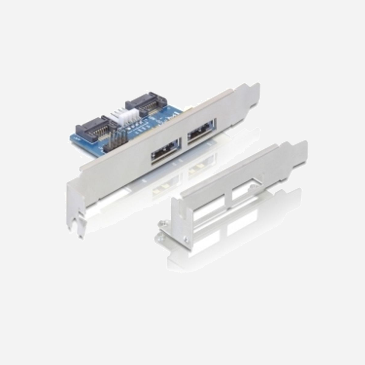 DeLOCK Équerre de Slot 2x eSATAp 5V/12V - Interface Carte et Adaptateur - Référence 61725 - Code SH 84733020 - DeLOCK Slot bracket 2x eSATAp 5V/12V
