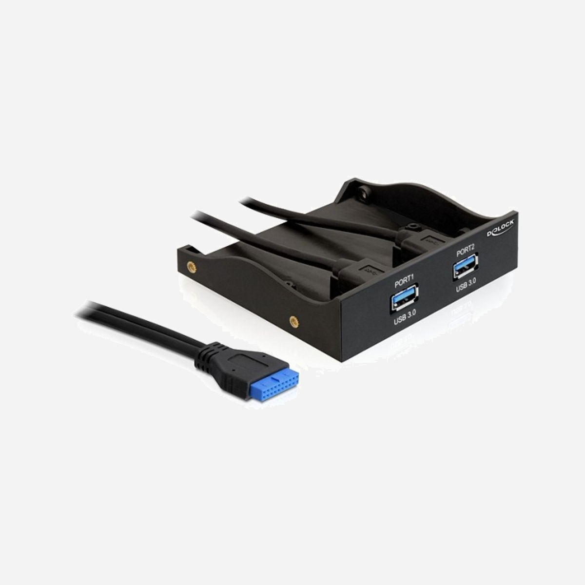 DeLOCK 61896 Obturateur de Baie de Lecteur - Référence 61896 - Code Système Harmonisé 84733080 - Accessoire pour Baie de Lecteur Informatique - DeLOCK 61896