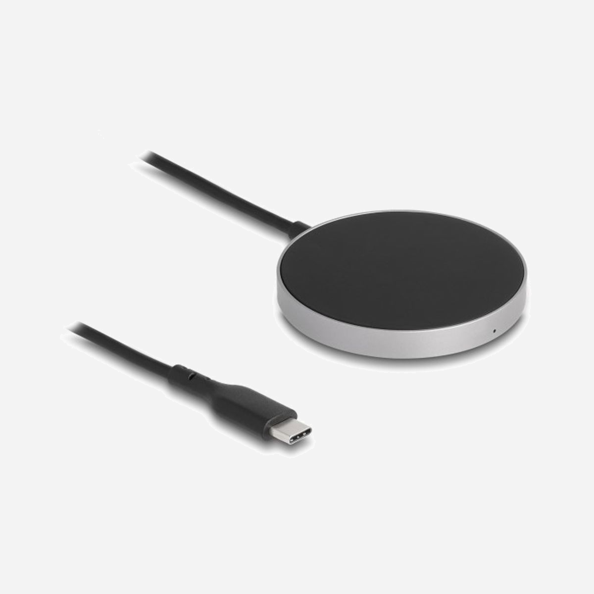 DeLOCK Chargeur Inductif 15W Noir - Plateau de Chargement sans Fil USB Compatible Smartphone/Smartwatch - 59x7x1.5mm (LxHxP) - Ref. 66467 - Avec ce plateau de chargement de Delock, un appareil mobile peut être chargé sans fil. Avec l’énergie transférée par induction, les câbles de chargement ne sont plus nécessaires et les connecteurs sont protégés. Le chargeur est compatible avec le chargement rapide jusqu’à 15 Watts pour des smartphones équipés de façon appropriée.