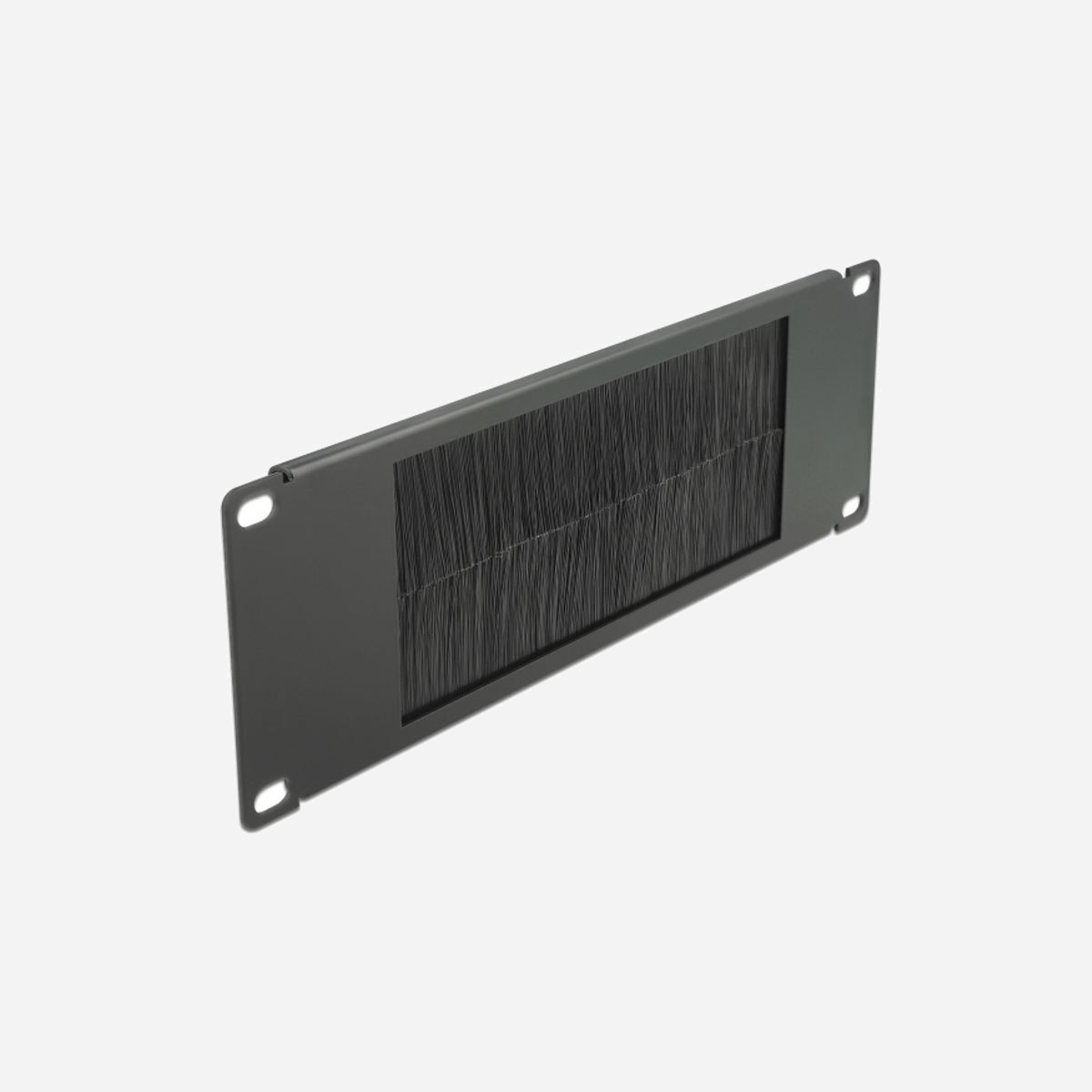 DeLOCK Panneau Passe-Câbles à Brosse 2U 10" Noir - Métal/Nylon - Largeur 88.5mm, Profondeur 25.4cm - Montage Rack 10 pouces - Cette bande passe-câbles de Delock est appropriée à l’installation d’une cabine de réseau 10″.<br><br>Disposition correcte des câbles<br>Les câbles du réseau sont simplement dirigés de l’avant vers l’arrière, ainsi, la vue sur les câbles à l’intérieur de l’armoire de réseau est bloquée, et l’armoire de réseau donne l’impression générale d’être bien ordonnée.<br><br>Protection contre les particules étrangères<br>Les brosses en nylon incluses empêchent la pénétration de poussière et de saleté.