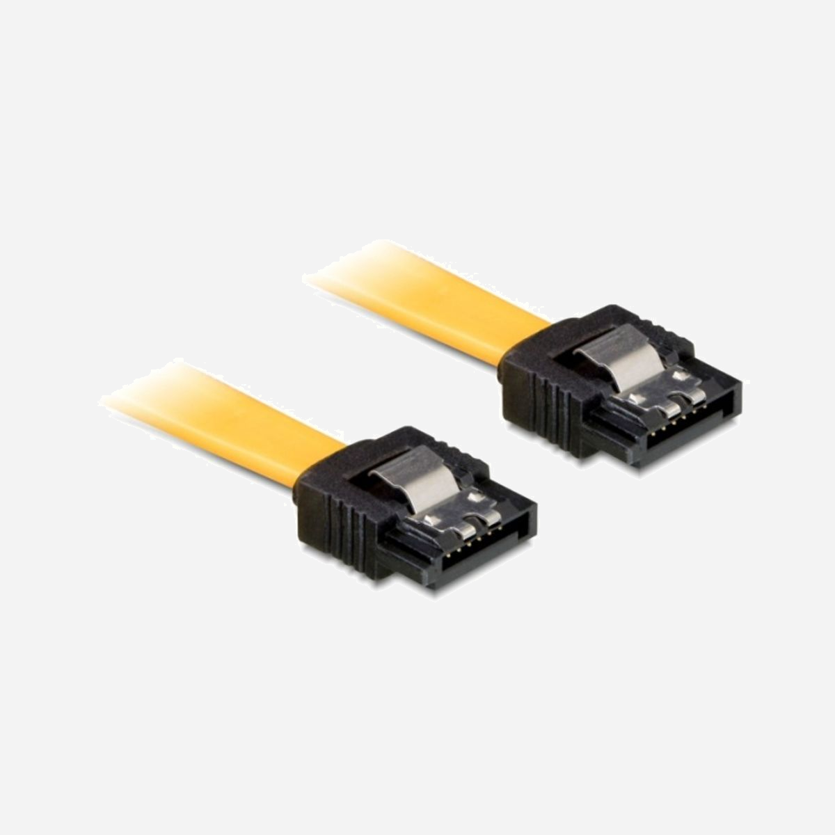 DeLOCK Câble SATA 0.3m Mâle/Mâle Jaune - Référence 82805 - Longueur 0.3 mètre - Transfert de données 6Gbps - Code SH 84733080 - DeLOCK 0.3m SATA M/M. Longueur de câble: 0,3 m, Genre du connecteur: Mâle/Mâle, Couleur du produit: Jaune