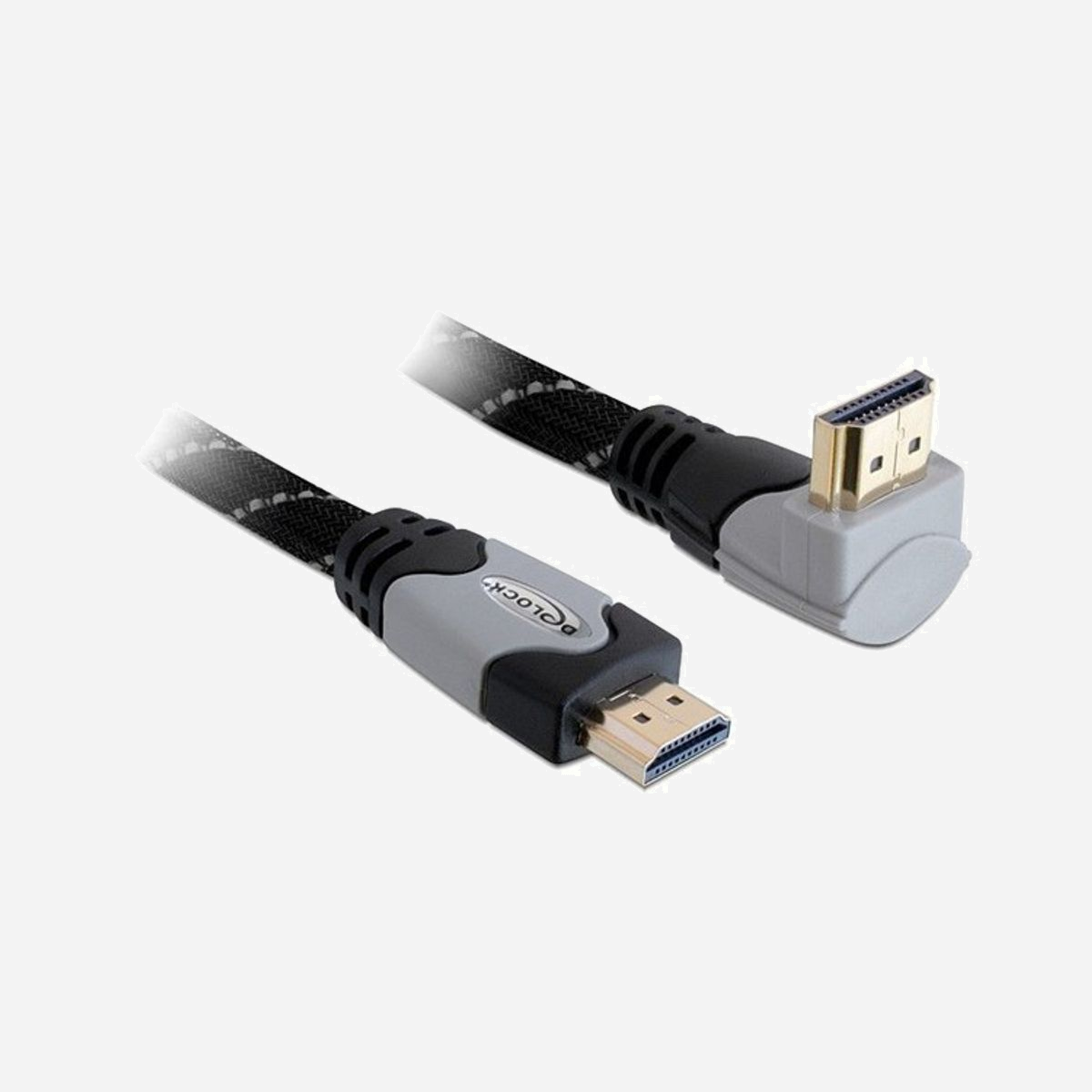 Câble DeLOCK HDMI 1.4 High Speed 1m, connecteurs Type A (Standard) mâle/mâle, contacts plaqués or, résolution 4096x2160, débit 10.2 Gbit/s, noir et gris - DeLOCK 1m High Speed HDMI 1.4. Longueur de câble: 1 m, Connecteur 1: HDMI Type A (Standard), Connecteur 2: HDMI Type A (Standard), Contacts du connecteur de placage: Or, Résolution maximale: 4096 x 2160 pixels, Taux de transfert des données: 10,2 Gbit/s, Couleur du produit: Noir, Gris