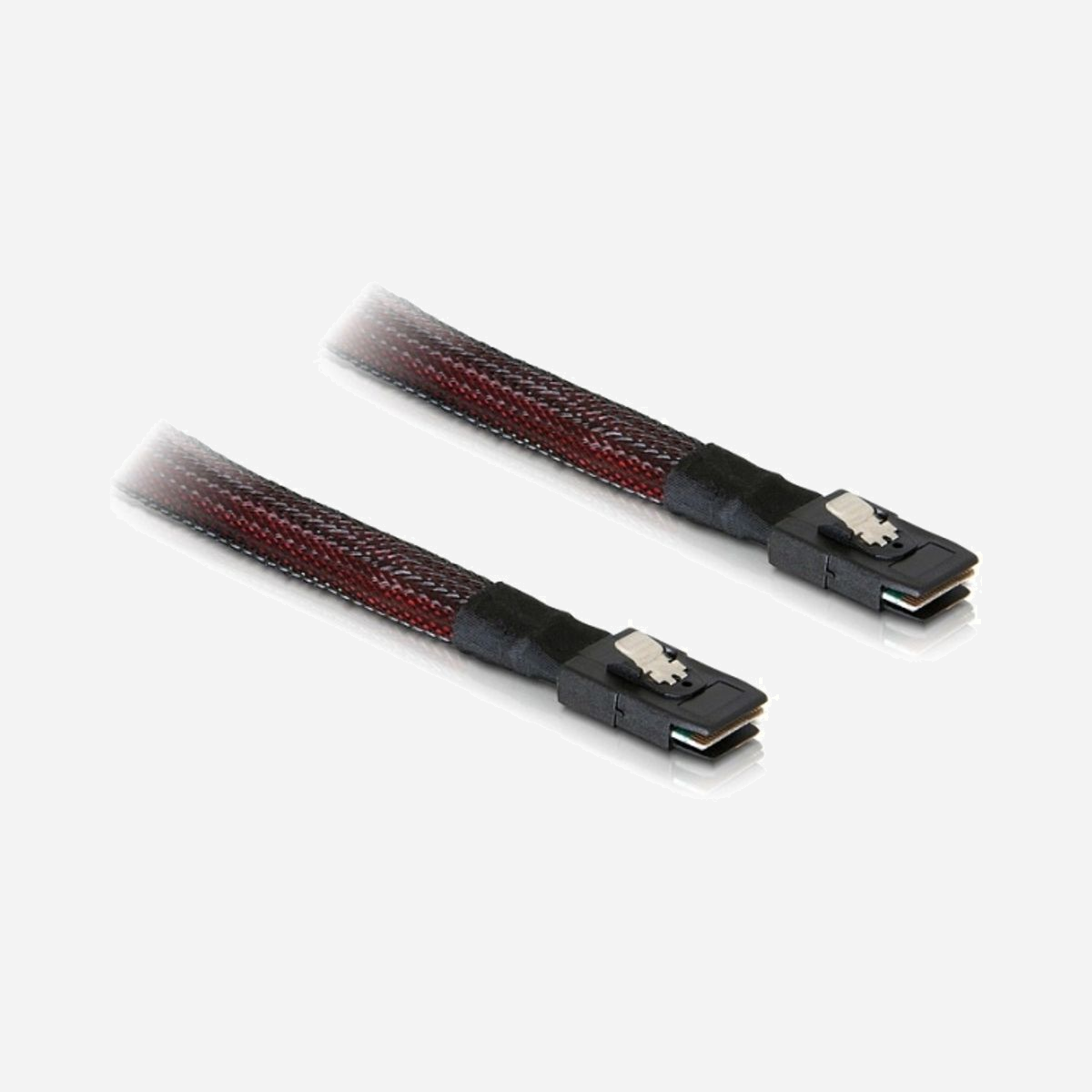 DeLOCK Câble SAS M/M 0.1m - Connecteur SFF 8087 vers SFF 8087 - Longueur 10cm - Noir/Rouge - Code douanier 84733080 - DeLOCK M/M SAS Cable. Longueur de câble: 0,1 m, Connecteur 1: SFF 8087, Connecteur 2: SFF 8087