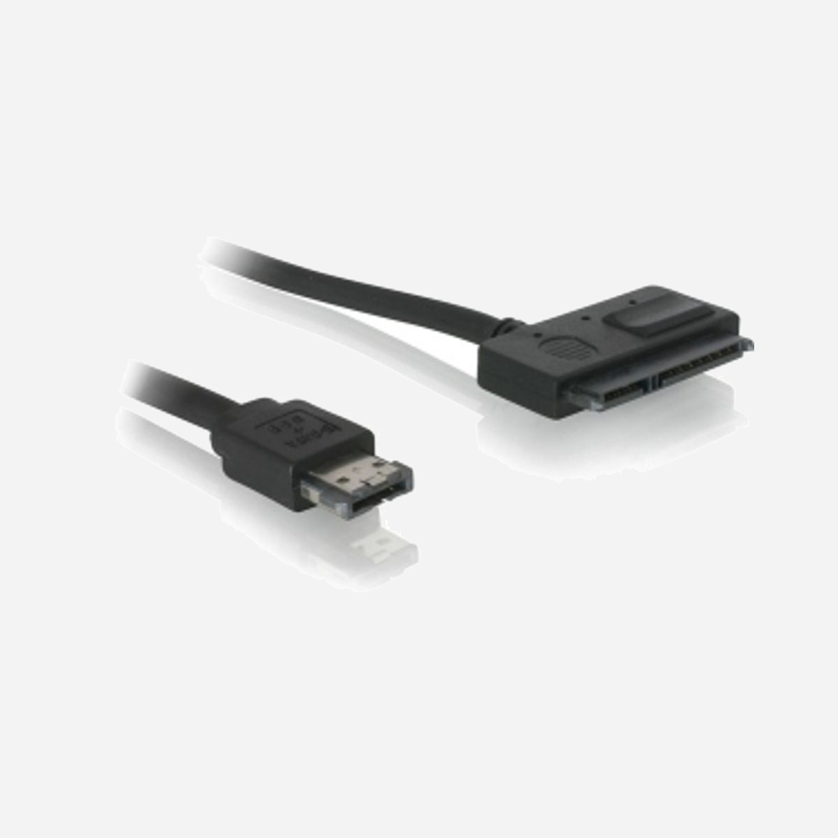 DeLOCK Câble Power Over eSATA vers SATA 22pin 0.5m eSATAp Noir - Liaison d'alimentation eSATAp vers SATA 22 broches, Longueur 0.5 mètre, Noir - DeLOCK Cable Power Over eSATA > SATA 22pin. Longueur de câble: 0,5 m, Connecteur 2: eSATAp, Couleur du produit: Noir