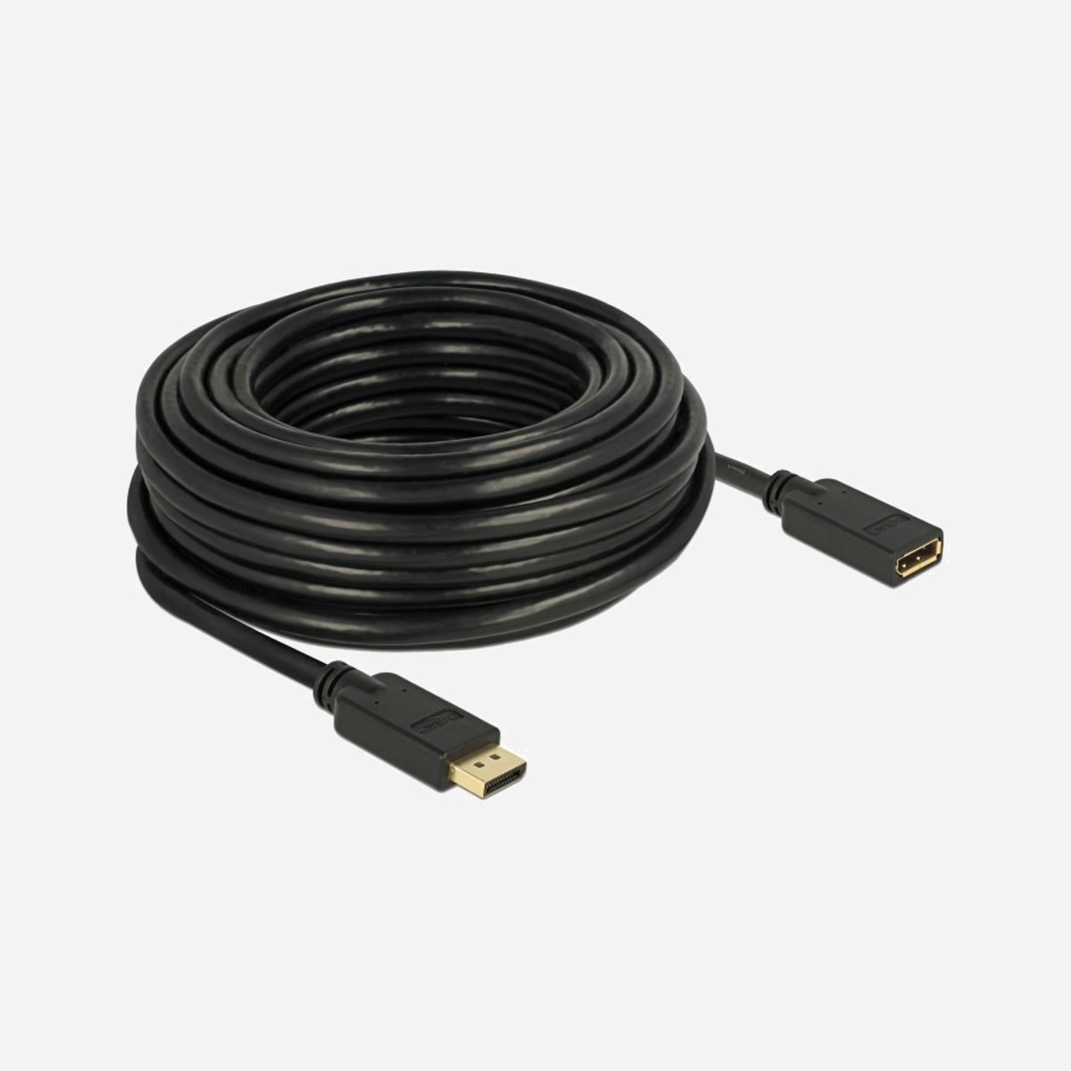 DeLOCK 84908 Câble DisplayPort 1.2, 15m, Noir, Connecteur Mâle/Femelle, 3840x2160, 21.6 Gbit/s, AWG 28, Diamètre 7.3mm, Blindé, RoHS - DeLOCK 84908. Longueur de câble: 15 m, Connecteur 1: DisplayPort, Connecteur 2: DisplayPort. Certificats de conformité: RoHS. Diamètre du câble: 7,3 mm. Type d'emballage: Sac en polyéthylène. Quantité: 1 pièce(s)