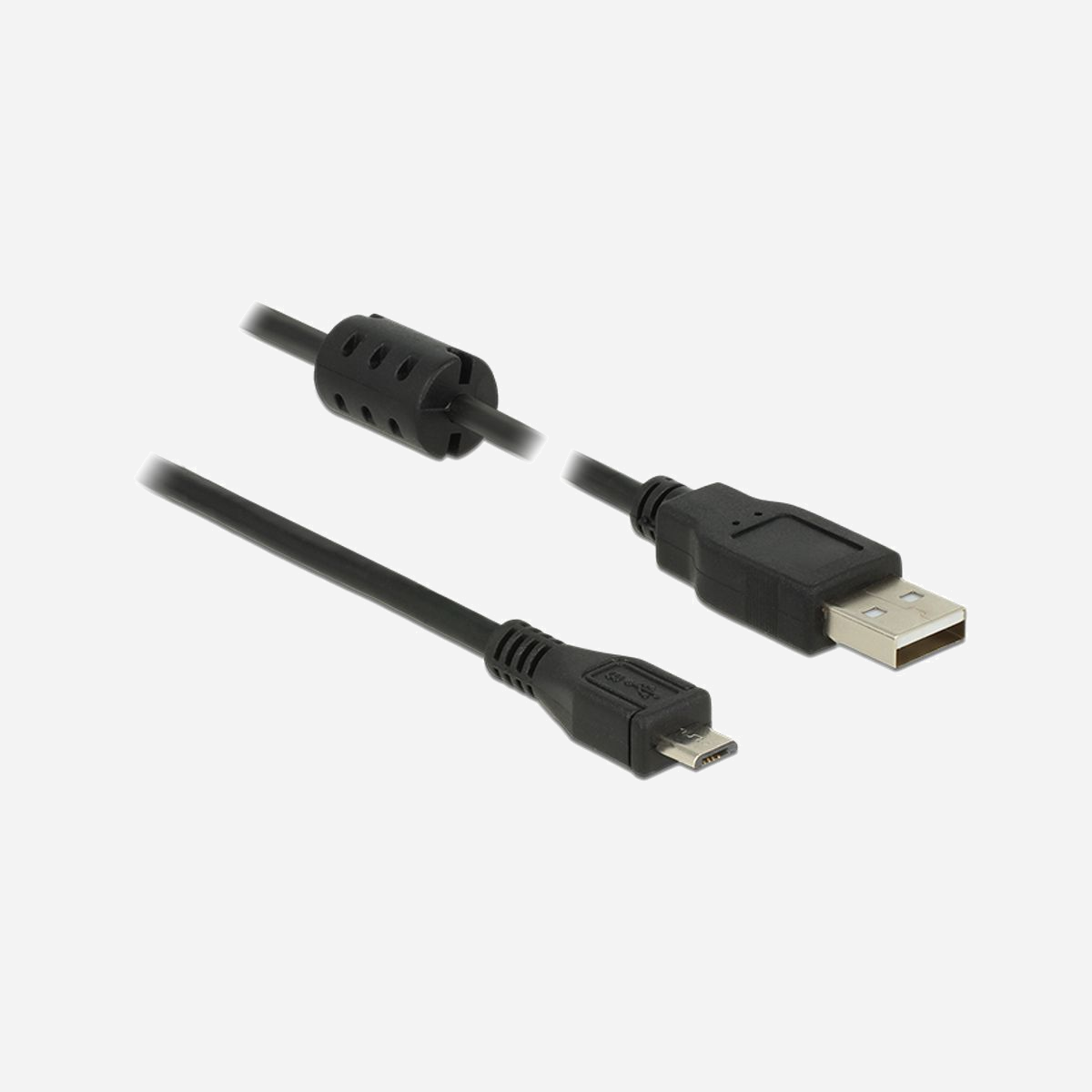 DeLOCK Câble USB 2.0 5m, USB-A vers Micro-USB B, Mâle/Mâle, 480 Mbit/s, Contacts Nickel/Or, Blindage Magnétique, AWG 24/28, Noir - DeLOCK 5m, USB 2.0-A/USB 2.0 Micro-B. Longueur de câble: 5 m. Connecteur 1: USB A, Connecteur 2: Micro-USB B, Version USB: USB 2.0, Genre du connecteur: Mâle/Mâle, Taux de transfert de données maximal: 0,48 Gbit/s, Contacts du connecteur de placage: Nickel/Or, Couleur du produit: Noir, Blindage magnétique