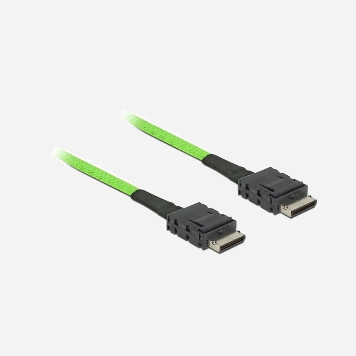 DeLOCK 85214 Câble SAS 1m SFF-8611 vers SFF-8611 Noir AWG33, Conditionnement Individuel en Sac Polyéthylène - DeLOCK 85214. Longueur de câble: 1 m, Connecteur 1: SFF-8611, Connecteur 2: SFF-8611. Type d'emballage: Sac en polyéthylène. Quantité: 1 pièce(s)