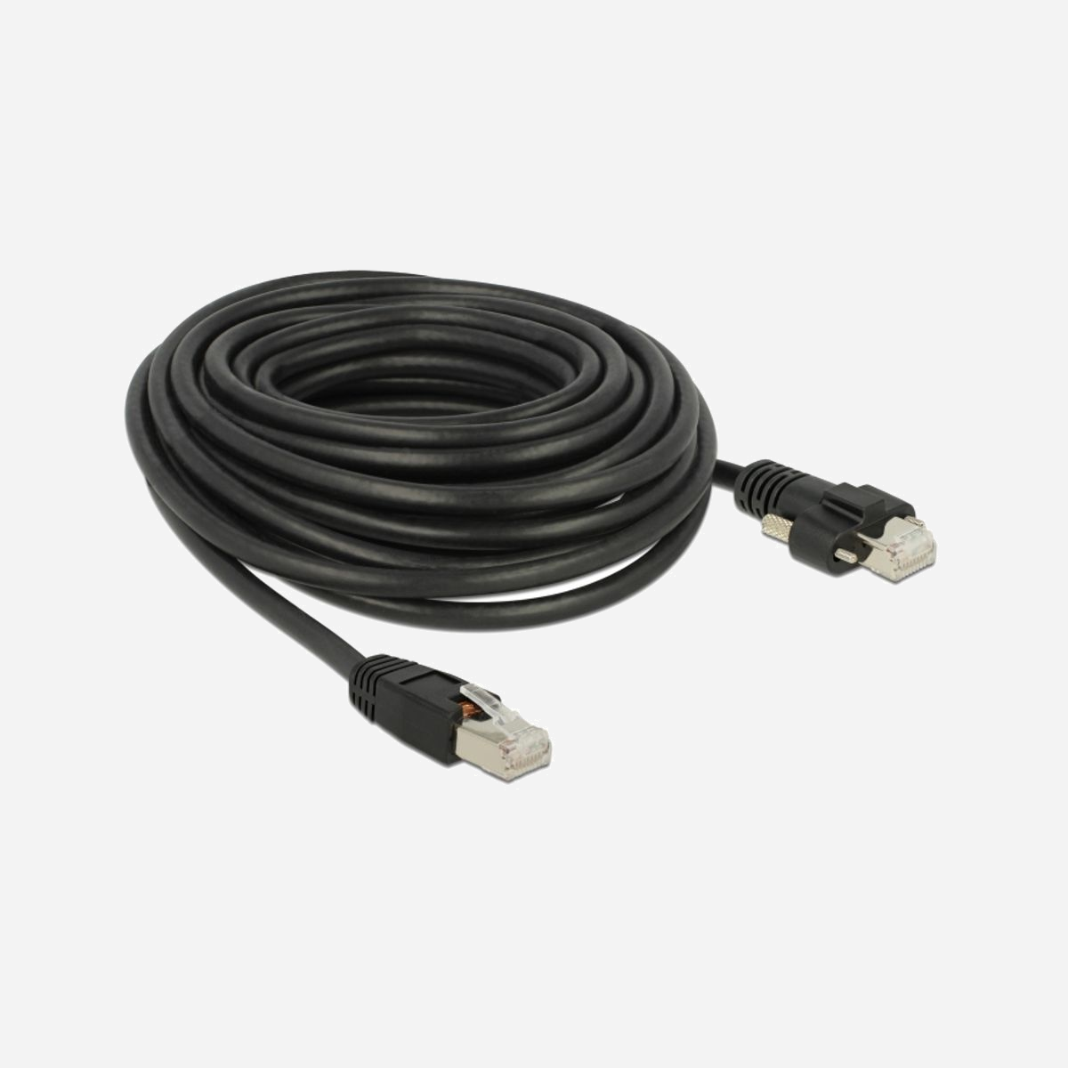 DeLOCK 85672 Câble Réseau 10 m Cat6 S/FTP (S-STP) RJ-45 Mâle/Mâle Noir, AWG26, Diamètre 6.2mm - DeLOCK 85672. Longueur de câble: 10 m, Câble standard: Cat6, Blindage du câble: S/FTP (S-STP), Connecteur 1: RJ-45, Connecteur 2: RJ-45, Couleur du produit: Noir