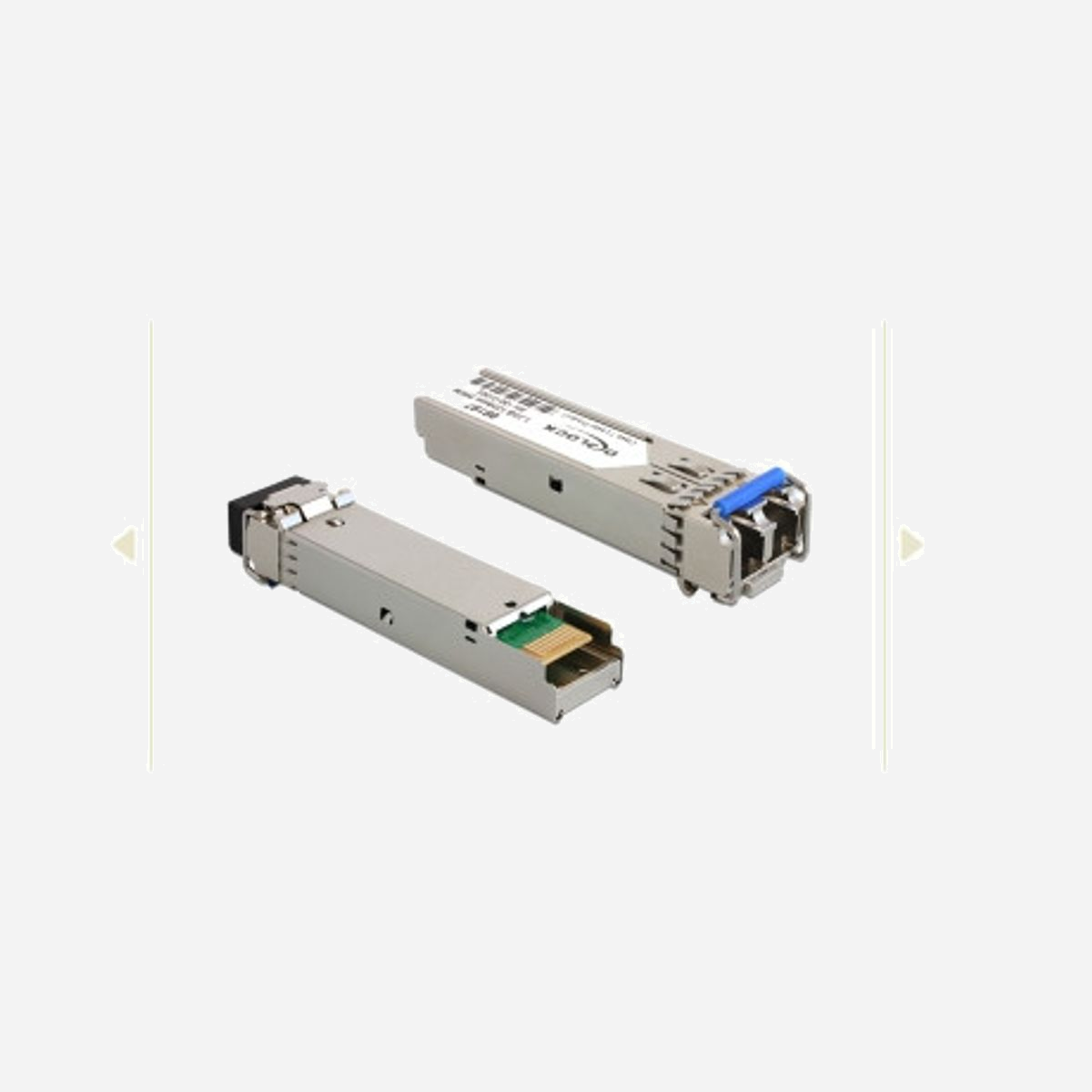 DeLOCK Module SFP 1000Base-LX SM 1310nm Fibre Optique 1Gbps, Interface SFP, Connecteur LC, Distance 20km, Compatible Fibre Monomode 9/125µm - DeLOCK SFP 1000Base-LX SM 1310nm. Type d'émetteur-récepteur SFP: Fibre optique, Débit de transfert des données maximum: 1000 Mbit/s, Type d'interface: SFP