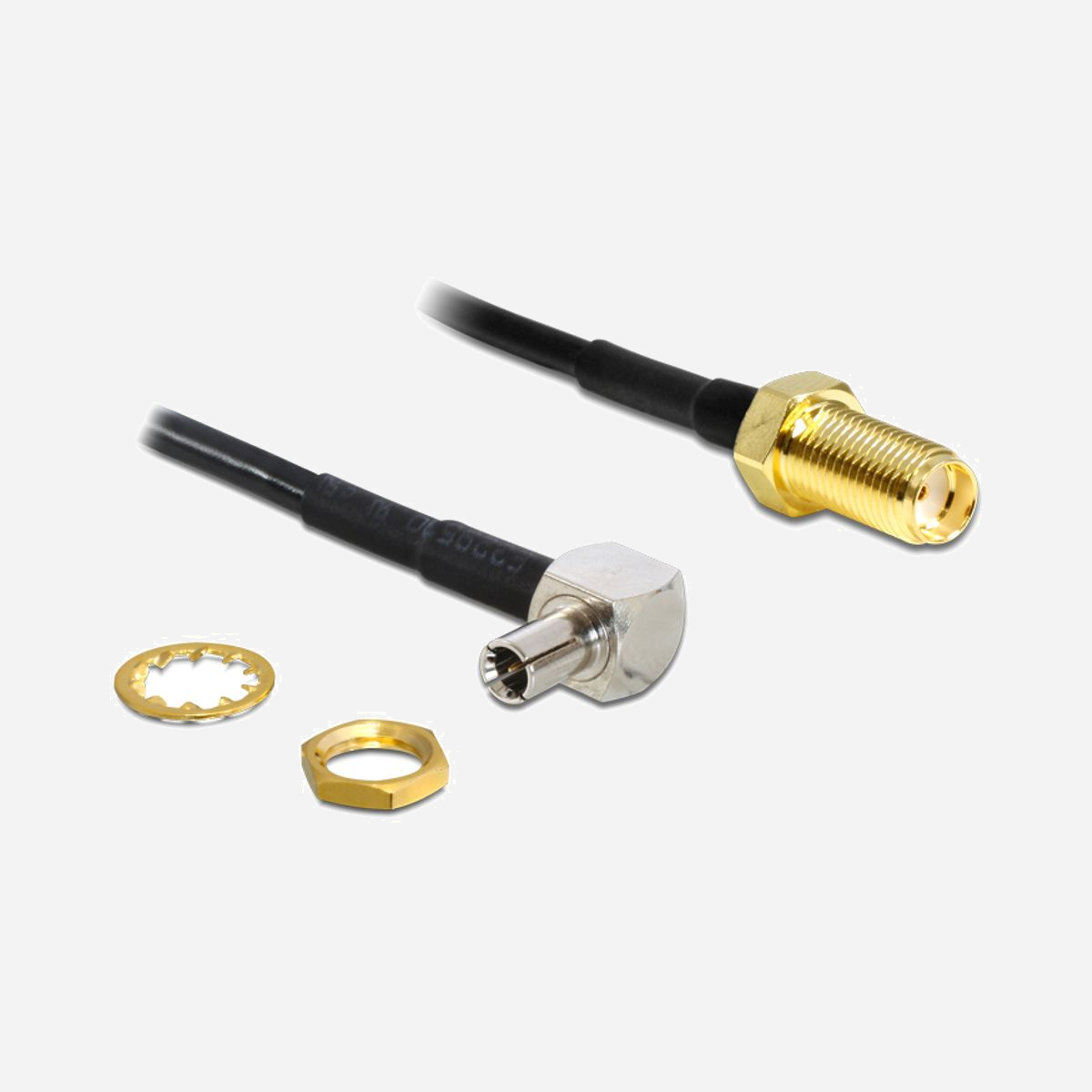 DeLOCK 88487 : Câble Coaxial 1,45m, Connecteur TS-9 vers SMA, Noir - Code SH 85442000 - DeLOCK 88487. Longueur de câble: 1,45 m, Connecteur 1: TS-9, Connecteur 2: SMA