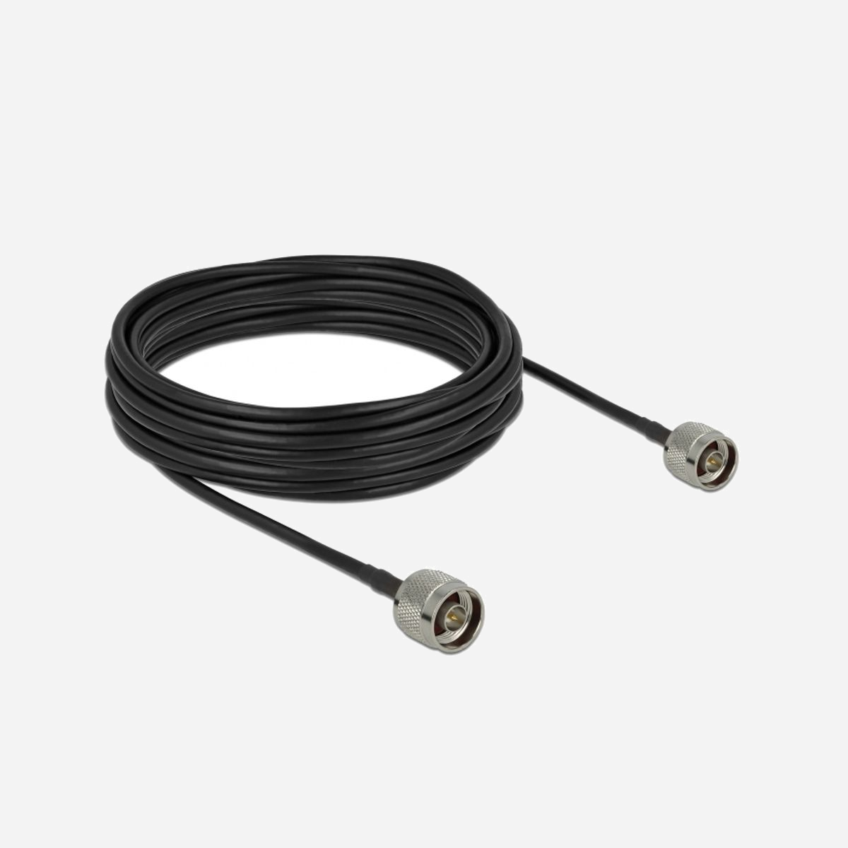 DeLOCK 90424 Câble Coaxial LMR195 10m Noir/Gris, Connecteurs Mâle/Mâle, 50 Ohm, Conditionnement Sachet Polyéthylène - DeLOCK 90424. Longueur de câble: 10 m, Type de câble: LMR195, Genre de connecteur 1: Mâle. Quantité: 1 pièce(s). Type d'emballage: Sac en polyéthylène. Pays d'origine: Chine