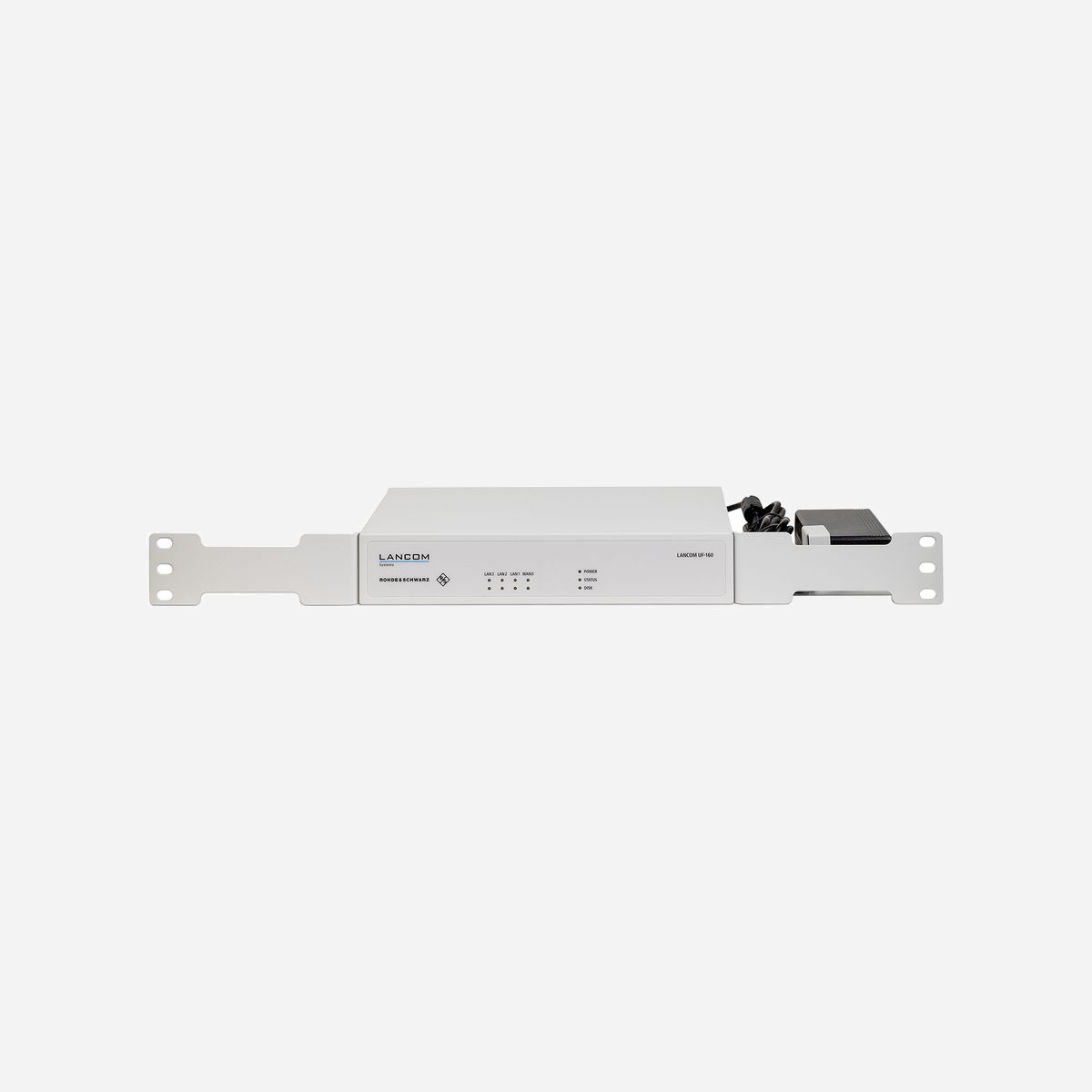 LANCOM Systems - Équerre de Fixation Rack 1U Métal Blanc 19" pour UF-160 & UF-260 R&S Unified Firewall (Référence 55125) - LANCOM UF Rack Mount UF-160/260. Type: Équerre de fixation, Couleur du produit: Blanc, Matériau du boîtier/corps: Métal. Taille (impériale): 48,3 cm (19"). Quantité: 1 pièce(s)