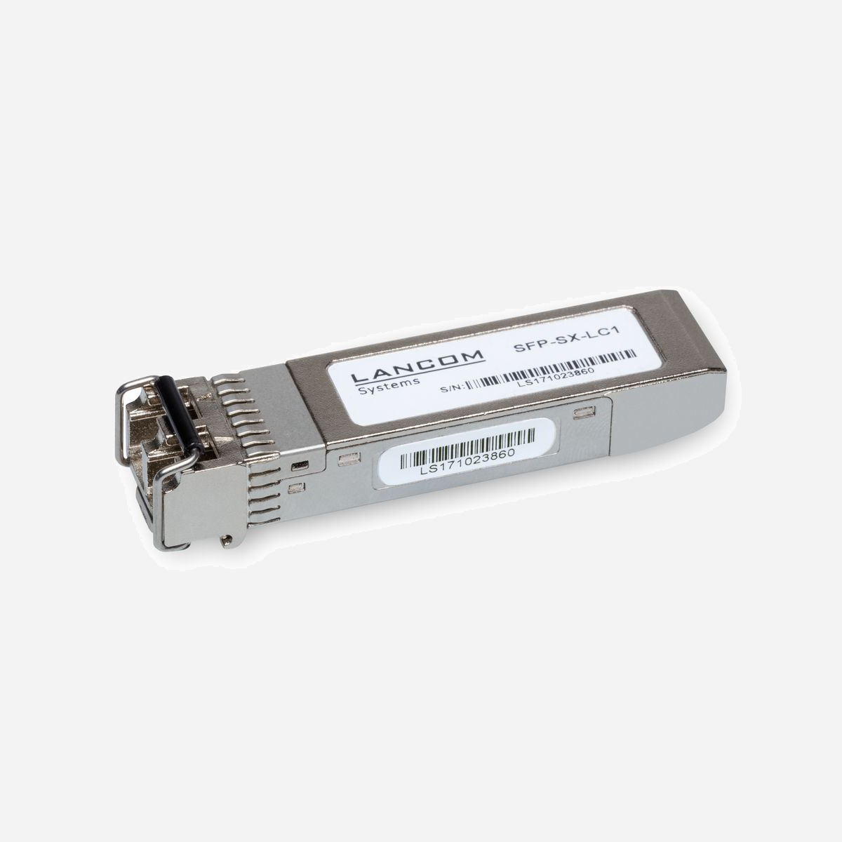 LANCOM SFP-SX-LC1 Module SFP Fibre Optique 1000BASE-SX, 1Gbps, 850nm, Multi-Mode, Distance max 550m, Connecteur LC, DDM, 0-70°C, Lancom - LANCOM SFP-SX-LC1. Type d'émetteur-récepteur SFP: Fibre optique, Débit de transfert des données maximum: 1000 Mbit/s, Type d'interface: SFP. Couleur du produit: Acier inoxydable, Format: SFP, Compatibilité de marque: Lancom. Quantité: 1 pièce(s). Poids du paquet: 140 g. Pays d'origine: Chine