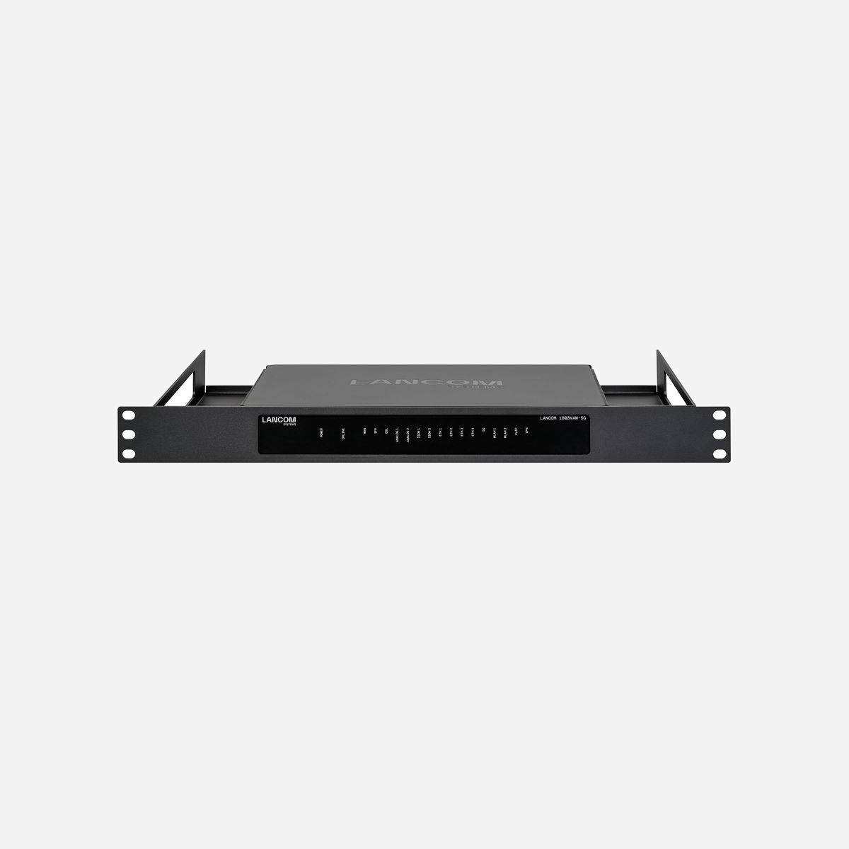 LANCOM Systems Équerre de Fixation Rack Mount 1U pour CPE blackline, Métal Noir, 483x266x44mm, Compatible LANCOM 180x Series (Allemagne) - LANCOM CPE blackline Rack Mount. Type: Équerre de fixation, Couleur du produit: Noir, Matériau du boîtier/corps: Métal. Taille (impériale): 48,3 cm (19"), Largeur: 483 mm, Profondeur: 266 mm. Quantité: 1 pièce(s), Poids du paquet: 1,78 kg