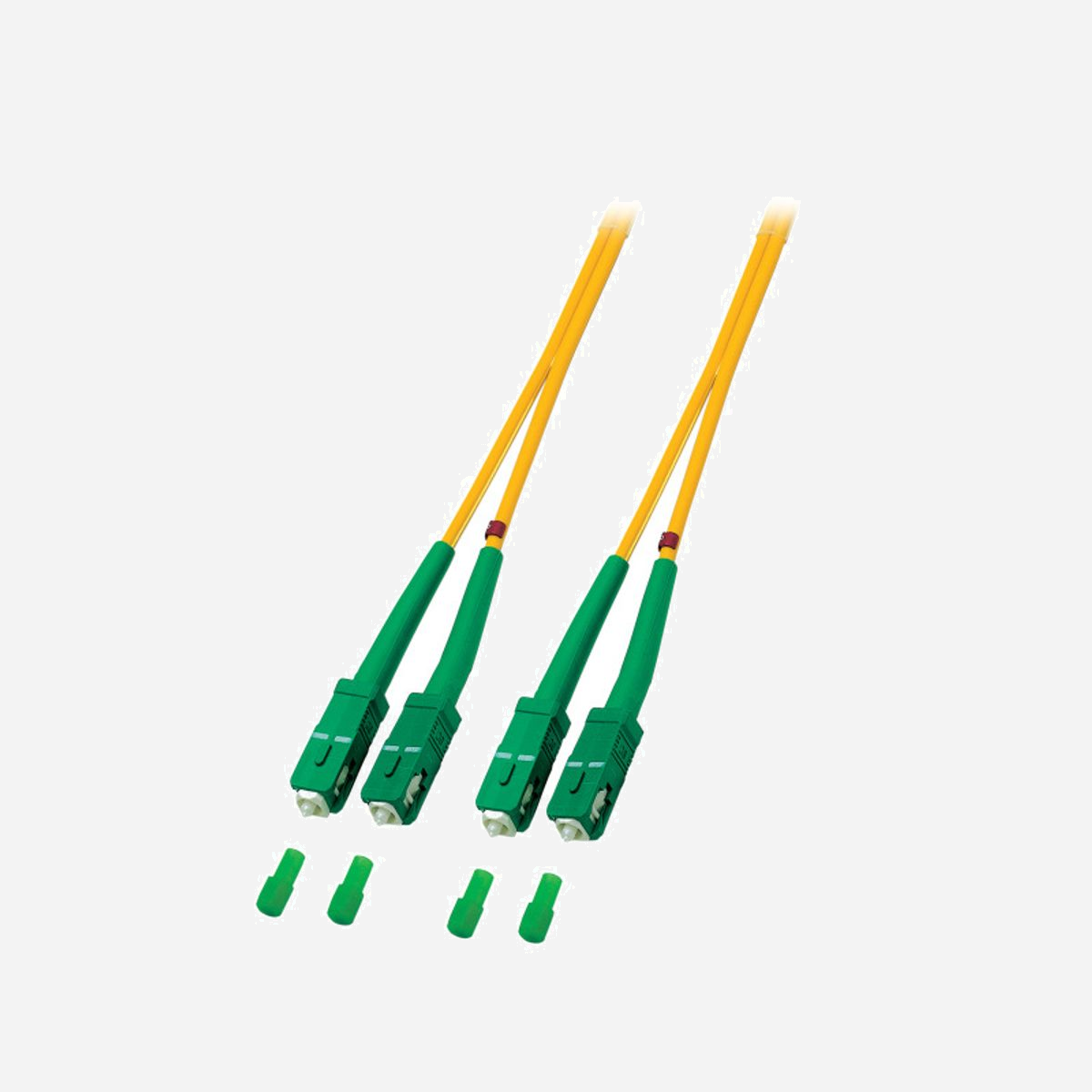 EFB Elektronik Câble Fibre Optique 1m OS2 SC/SC 9µm APC Mâle-Mâle Gaine LSZH Jaune - Référence O2561.1 - EFB Elektronik O2561.1. Longueur de câble: 1 m, Type de fibre optique: OS2, Connecteur 1: SC, Connecteur 2: SC, Diamètre principal: 9 µm, Full duplex