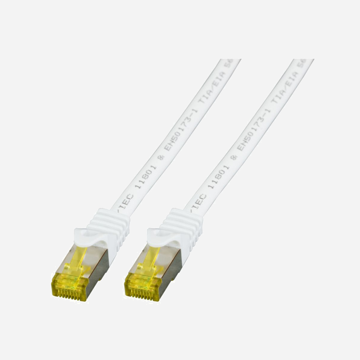 EFB Elektronik Câble Réseau Cat6a S/FTP 25m Blanc - RJ45 Mâle/Mâle, Contacts Or, 10GBase-T, 10000 Mbit/s, 500 MHz, LSZH, Cuivre, AWG 26/7 - EFB Elektronik MK7001.25W. Longueur de câble: 25 m, Câble standard: Cat6a, Blindage du câble: S/FTP (S-STP), Connecteur 1: RJ-45, Connecteur 2: RJ-45, Contacts du connecteur de placage: Or, Taux de transfert de données: 10000 Mbit/s, Couleur du produit: Blanc