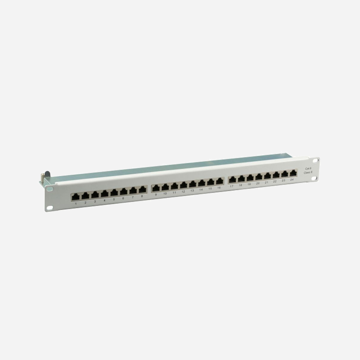 EFB Elektronik 37667.1M : Baie de Branchements 1U, 24 Ports RJ-45, Contacts Or, 5000 Mbit/s, Montage Rack 483x44.5x100mm, Gris - EFB Elektronik 37667.1M. Débit de transfert des données maximum: 5000 Mbit/s, Connecteur(s): RJ-45, Contacts du connecteur de placage: Or. Couleur du produit: Gris, Montage: Montage de rack, Capacité du rack: 1U. Largeur: 483 mm, Hauteur: 44,5 mm, Profondeur: 100 mm