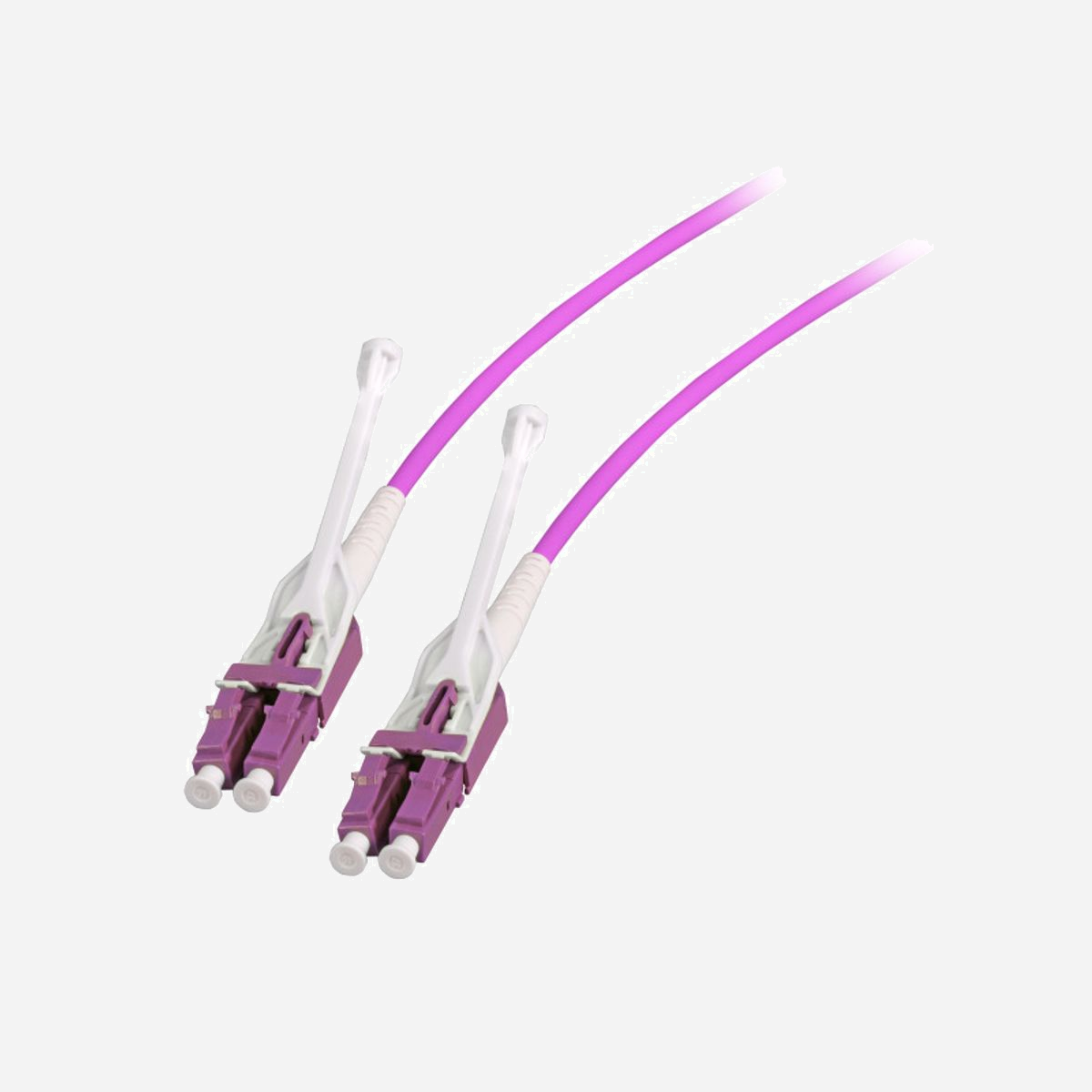 Câble Fibre Optique Multimode EFB Elektronik DJP-LCLCOM4-UNI-2 OM4 2m, Connecteurs LC/LC, 50/125µm, Duplex, Type I-V(ZN) H, Gaine LSZH, Violet - EFB Elektronik DJP-LCLCOM4-UNI-2. Longueur de câble: 2 m, Type de câble: I-V(ZN) H, Type de fibre optique: OM4, Connecteur 1: LC, Connecteur 2: LC, Diamètre principal: 50 µm, Full duplex