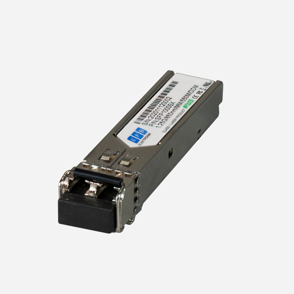 EFB Elektronik SFP1000LX-HPARUBA : Module SFP Fibre Optique 1250 Mbit/s, 1310 nm, LC, 20km, Monomode 9/125µm, DDM, Hot-Plug, Compatibilité HP - EFB Elektronik SFP1000LX-HPARUBA. Type d'émetteur-récepteur SFP: Fibre optique, Débit de transfert des données maximum: 1250 Mbit/s, Type d'interface: SFP. Compatibilité de marque: HP