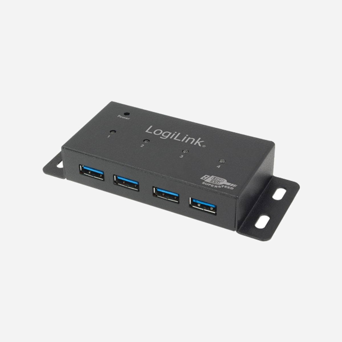 LogiLink UA0149 Hub USB 3.2 Gen 1 (3.1 Gen 1) Type-A 4 ports, 5000 Mbit/s, Gris, Alimentation 230V / 3.5A, Code SH 84719000 - LogiLink UA0149. Interfaces Hub: USB 3.2 Gen 1 (3.1 Gen 1) Type-A. Taux de transfert de données: 5000 Mbit/s, Couleur du produit: Gris. Tension d'entrée: 230 V, Courant de sortie: 3,5 A