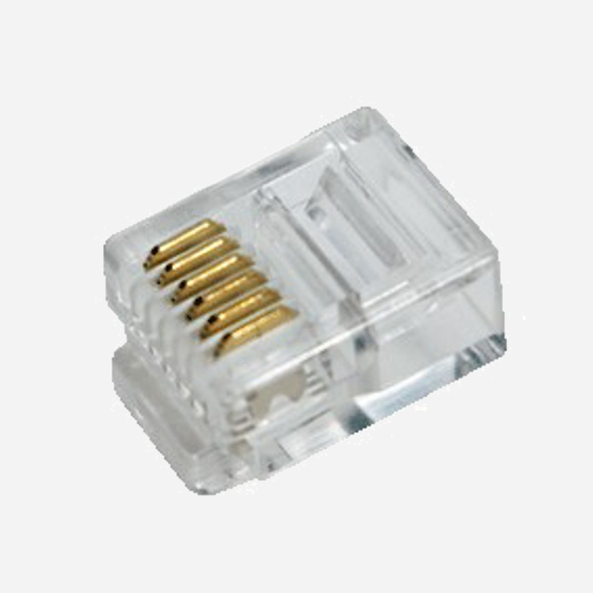 LogiLink MP0019 : Connecteurs RJ12 transparents, contacts plaqués or, lot de 100, certifiés RoHS - LogiLink RJ12. Connecteur(s): RJ12, Couleur du produit: Transparent, Contacts du connecteur de placage: Or. Quantité: 100 pièce(s)