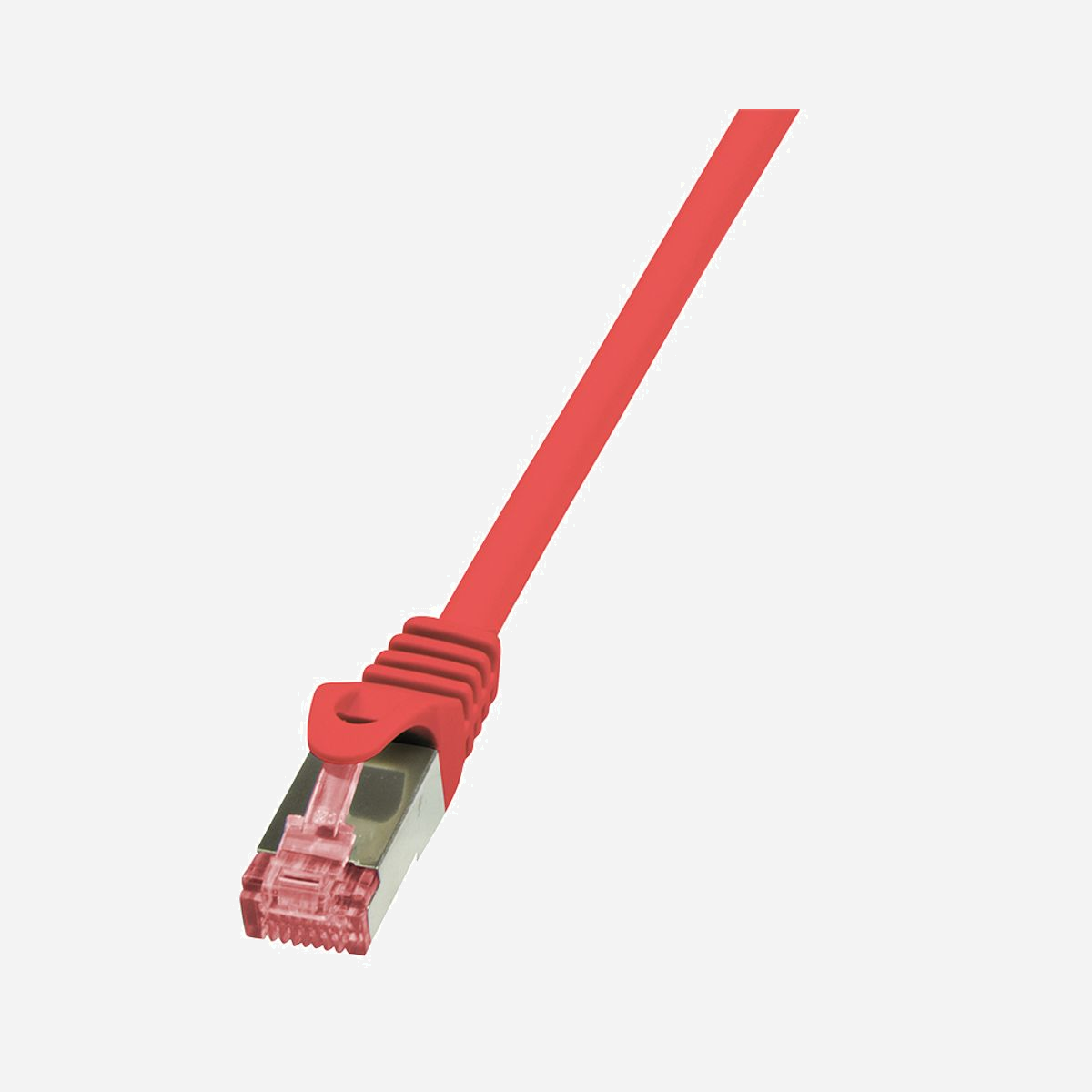 Câble Réseau LogiLink 3m Cat.6 S/FTP (S-STP) Rouge, Connecteurs RJ-45 Mâle, Gaine LSZH, Certification ISO/IEC 11801, EN50288, TIA/EIA 568-B.2-1 - LogiLink 3m Cat.6 S/FTP. Longueur de câble: 3 m, Câble standard: Cat6, Blindage du câble: S/FTP (S-STP), Connecteur 1: RJ-45, Connecteur 2: RJ-45, Couleur du produit: Rouge