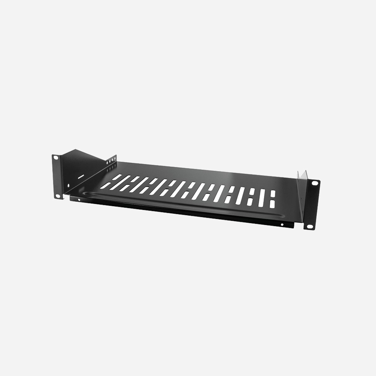 LogiLink SF2C45B Kit Support Rack 2U Acier Noir, Charge Max 25kg, Largeur 483mm, Profondeur 400mm, Conforme Norme Rack 19 pouces. - LogiLink SF2C45B. Capacité de charge maximale: 25 kg, Matériel: Acier, Couleur du produit: Noir