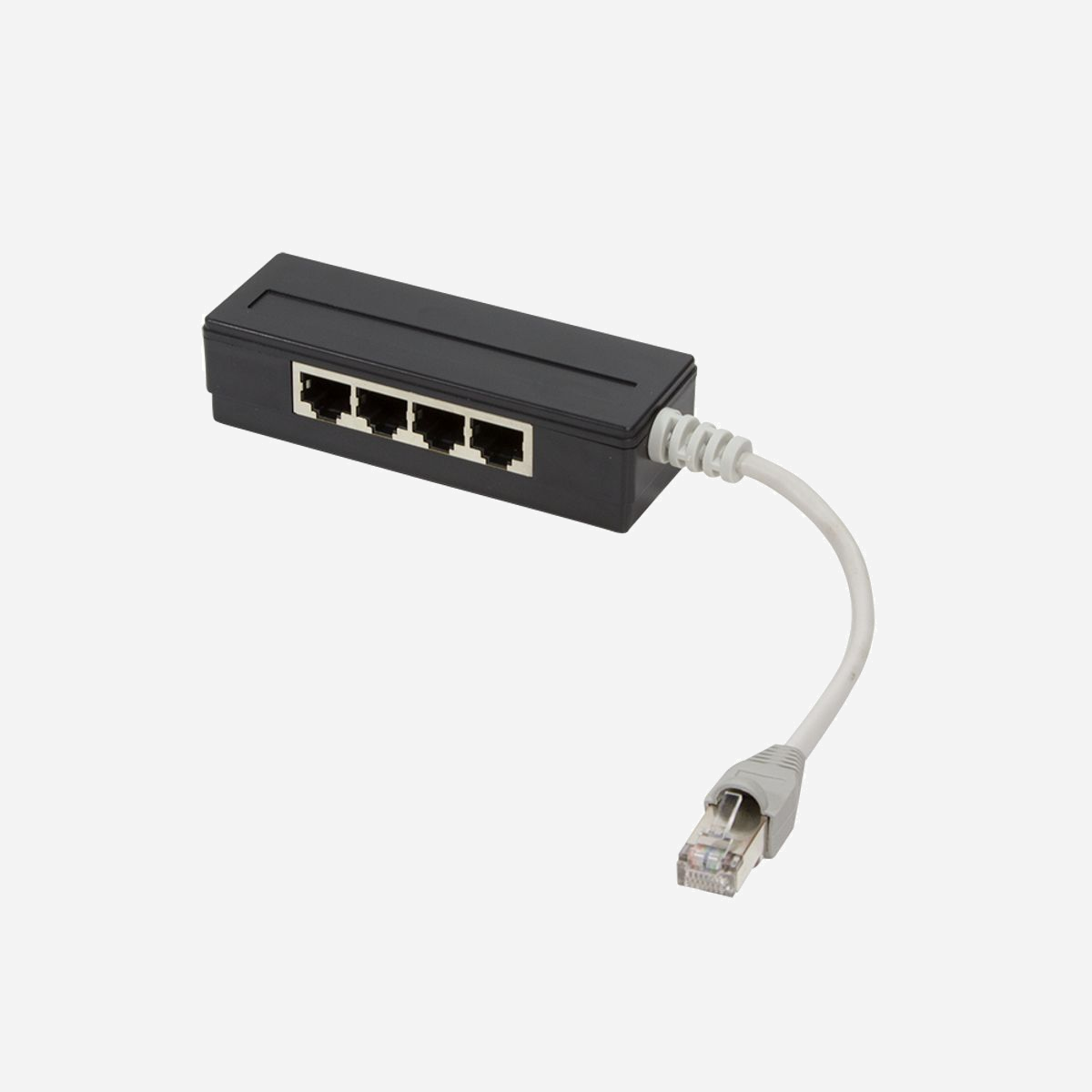 LogiLink MP0032 Séparateur Voix/Données Noir, 4 ports Ethernet RJ-45, Connecteur Mâle/Femelle, Câble 0.15m, Poids 40g - LogiLink MP0032. Couleur du produit: Noir, Longueur de câble: 0,15 m. Genre du connecteur: Mâle/Femelle. Poids: 40 g. Quantité: 1 pièce(s)