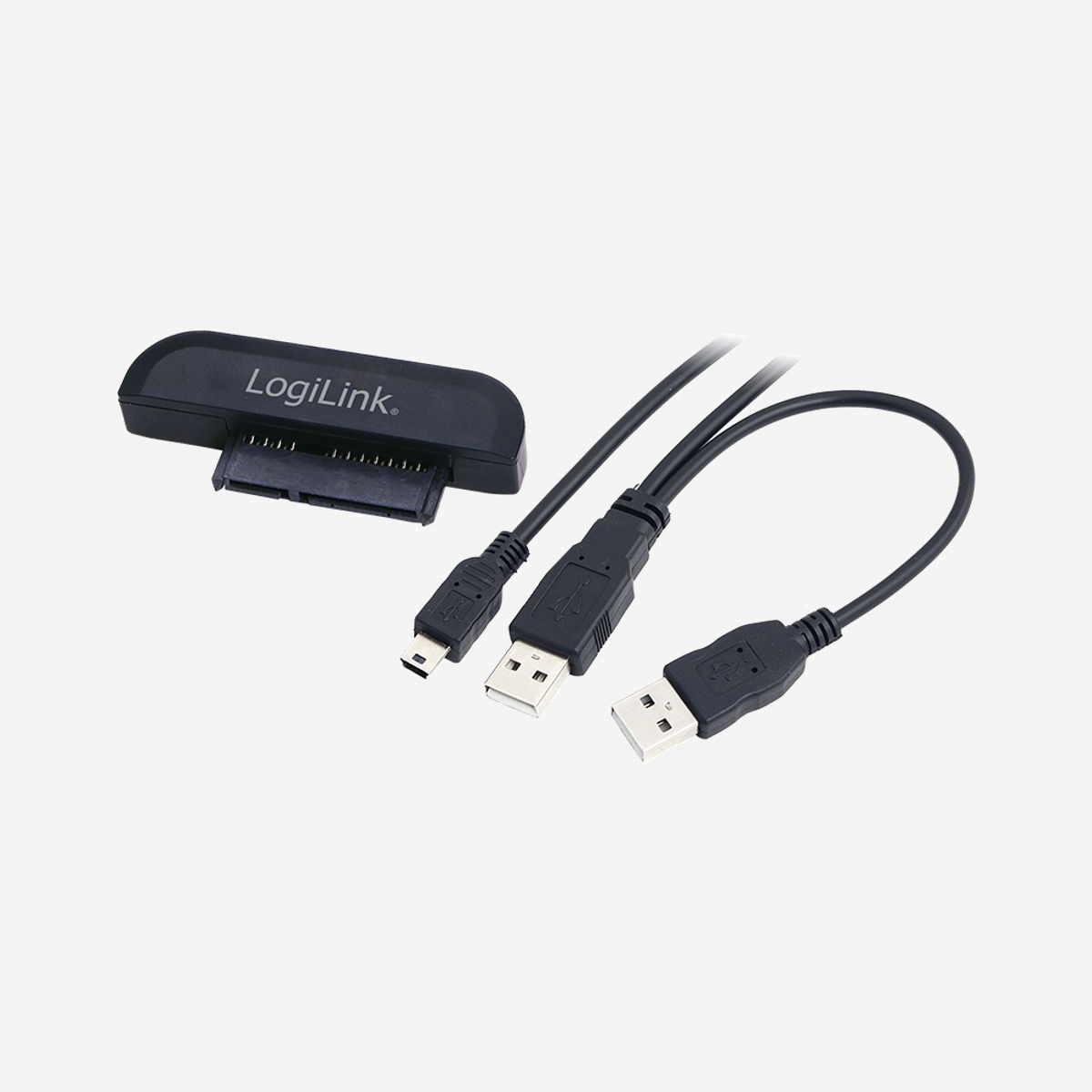 LogiLink AU0011A : Adaptateur USB 2.0 vers SATA 0.48Gbit/s Chipset MA6116 Compatible Windows/macOS - Noir - Dimensions Emballage 170x188x50mm - LogiLink USB 2.0/SATA. Couleur du produit: Noir. Jeu de composants: MA6116. Largeur du colis: 170 mm, Profondeur du colis: 188 mm, Hauteur du colis: 50 mm. Taux de transfert des données: 0,48 Gbit/s, Systèmes d'exploitation compatibles: Windows 2000/2003/XP/Vista/Win7/8/8.1 & MAC OS 10.x u