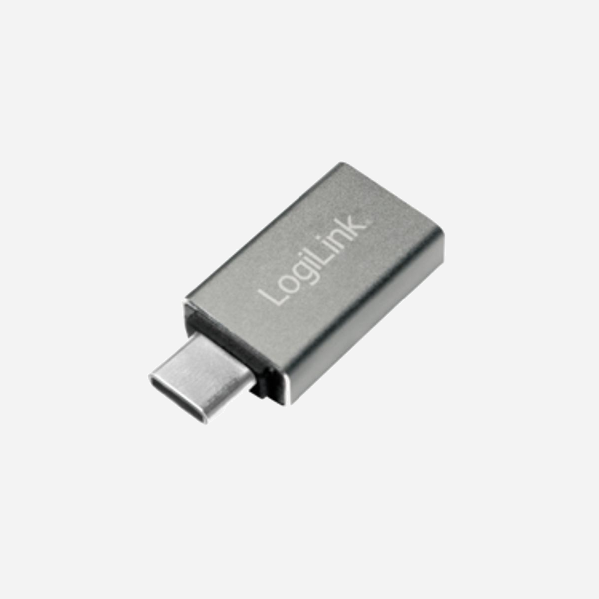 LogiLink AU0042 Adaptateur USB 3.1 Type-C Mâle vers USB 3.0 Femelle Argenté, Boîtier Aluminium, Transfert 5 Gbit/s, Dimensions 33x15x7 mm - LogiLink AU0042. Connecteur 1: USB 3.1 type-C, Connecteur 2: USB 3.0. Couleur du produit: Argent