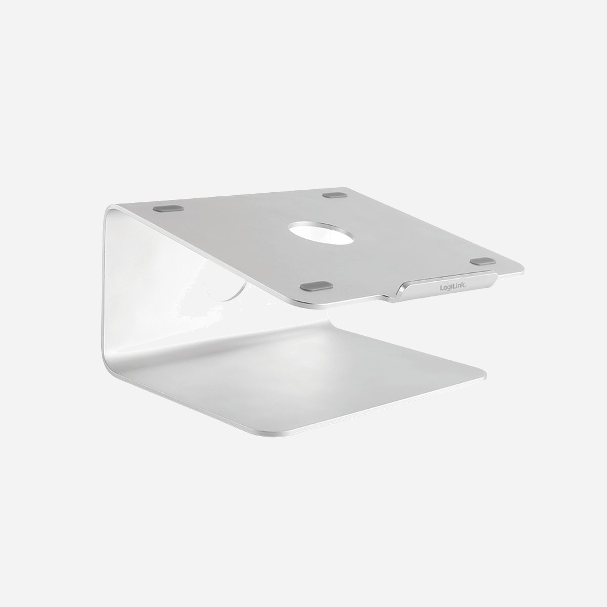 LogiLink AA0104 Support Laptop Aluminium Argent 11" à 17", Rotation 360°, Dimensions 240x235.5x135.5mm, Compatible Notebook 27.9-43.2cm - LogiLink AA0104. Type de produit: Supports de Laptop, Couleur du produit: Argent, Matériel: Aluminium. Angle de rotation: 360°. Largeur: 240 mm, Profondeur: 235,5 mm, Hauteur: 135,5 mm. Largeur du colis: 252 mm, Profondeur du colis: 250 mm, Hauteur du colis: 165 mm