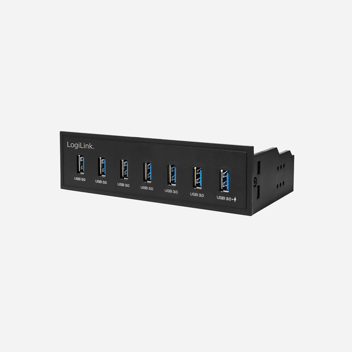 LogiLink UA0342 Lecteur Interne 5.25" avec 7 Ports USB 3.2 Gen 1, Taux de Transfert 5000 Mbit/s, Dimensions 148x78x42mm, Noir - LogiLink UA0342. Couleur du produit: Noir, Lecteur de baies pris en charge: 5.25", Taux de transfert de données: 5000 Mbit/s. Largeur: 148 mm, Profondeur: 78 mm, Hauteur: 42 mm. Quantité: 1 pièce(s), Type d'emballage: Boîte. Produit par casier principal (externe): 20 pièce(s)