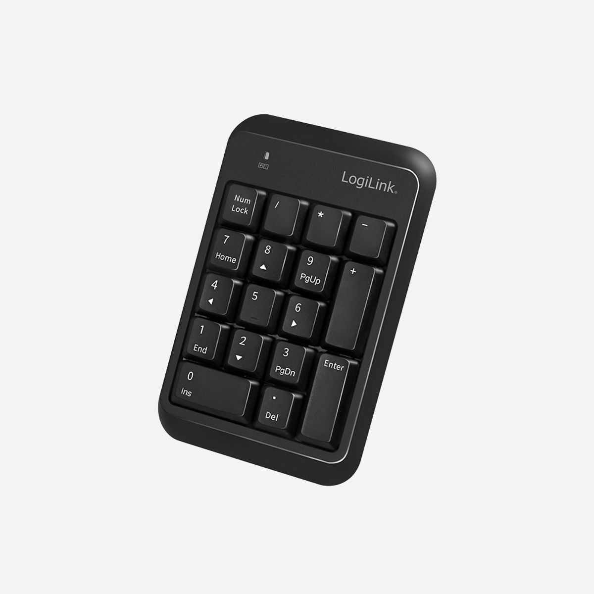 LogiLink ID0201 Clavier Numérique Bluetooth 5.1, 17 touches, Portée 10m, Noir, AAA, Windows/macOS/Linux, 110x150x20mm, 90g - LogiLink ID0201. Interface de l'appareil: Bluetooth, Nombre de touches du clavier: 17, Utilité: Ordinateur portable. Couleur du produit: Noir. Poids: 90 g