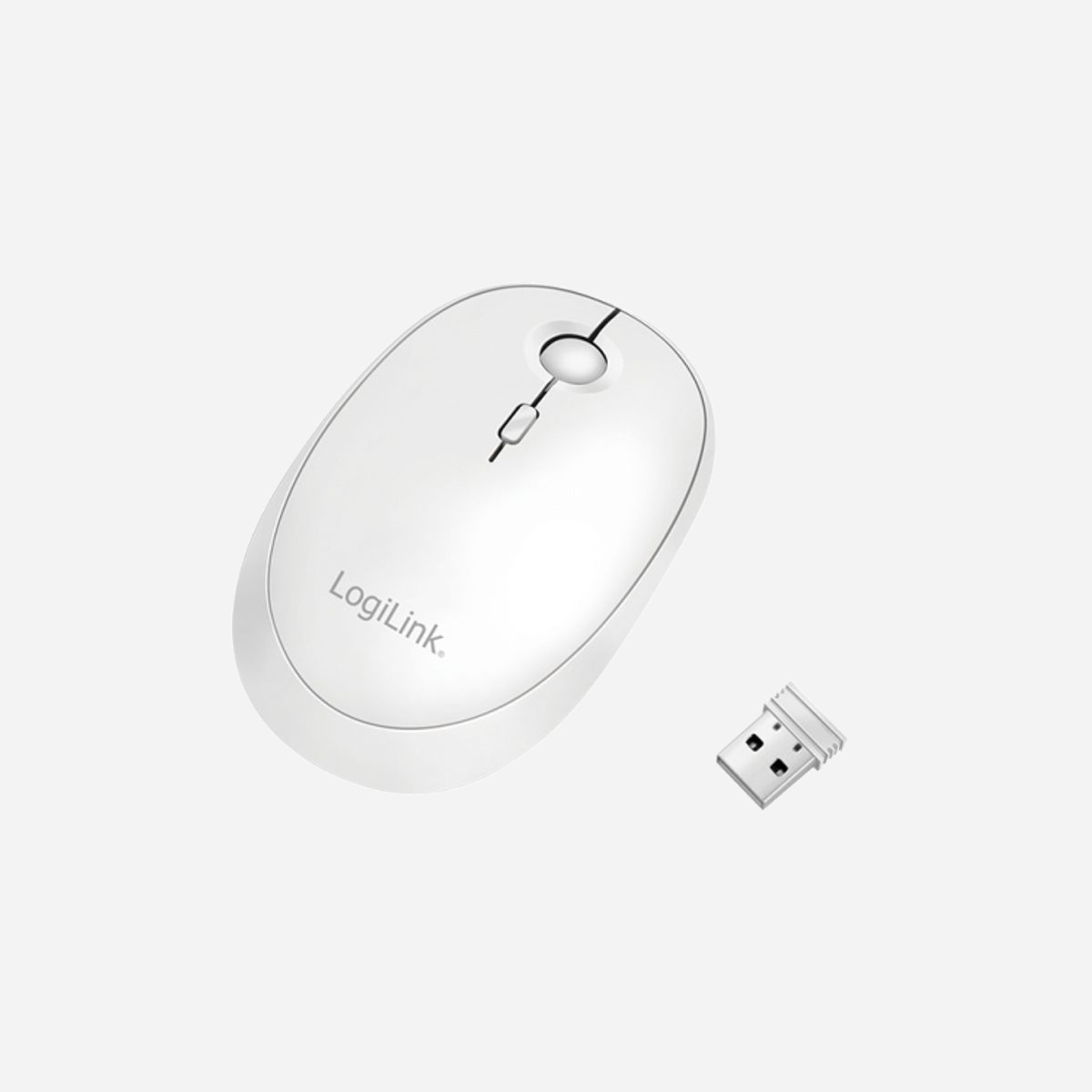 LogiLink ID0205 Souris Ambidextre RF sans fil + Bluetooth 1600 DPI, 2.4 GHz, Portée 10m, Compatible Windows/macOS/Android/iOS - LogiLink ID0205. Format: Ambidextre. Interface de l'appareil: RF sans fil + Bluetooth, Résolution en mouvement: 1600 DPI, Type de boutons: Boutons poussoirs, Type Scroll: Roue. Source d'alimentation: Piles. Couleur du produit: Blanc