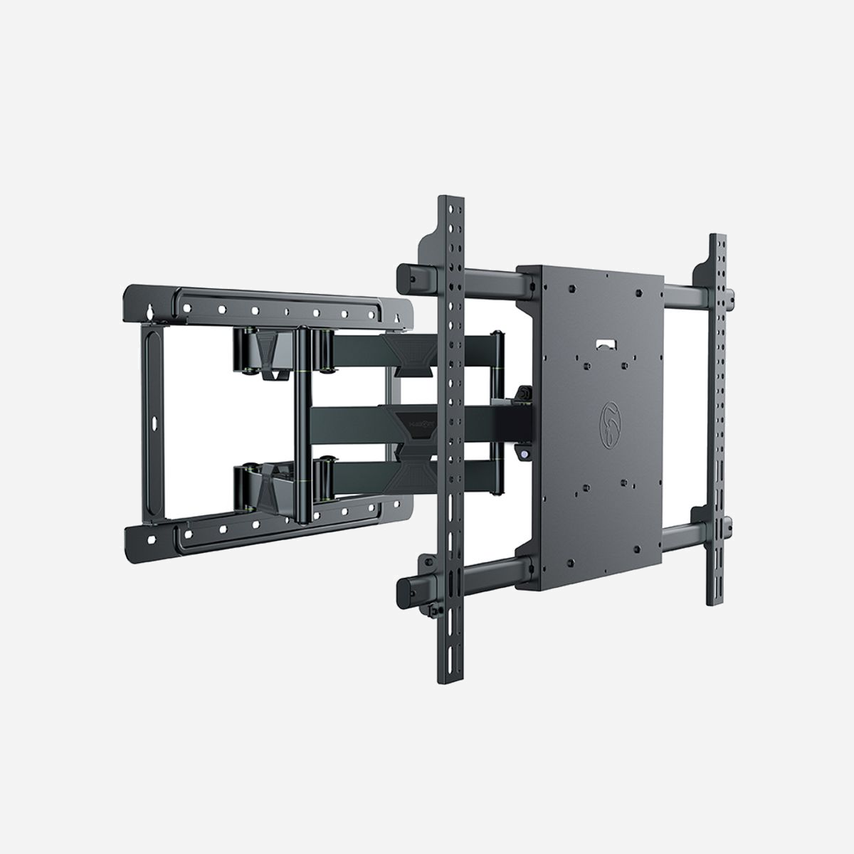 Support Mural Hagor BrackIT XXL HD II 8422 pour écrans 65"-98" (165-249cm), Charge max 140kg, VESA 200x200 - 1000x600, Noir, Distance Mur 5-64.8cm - Hagor BrackIT XXL HD II. Capacité de charge maximale: 140 kg, Taille minimale de l'écran: 165,1 cm (65"), Taille maximale de l’écran: 2,49 m (98"), Compatibilité interface de montage (min): 200 x 200 mm, Compatibilité interface de montage (max): 1000 x 600 mm. Couleur du produit: Noir