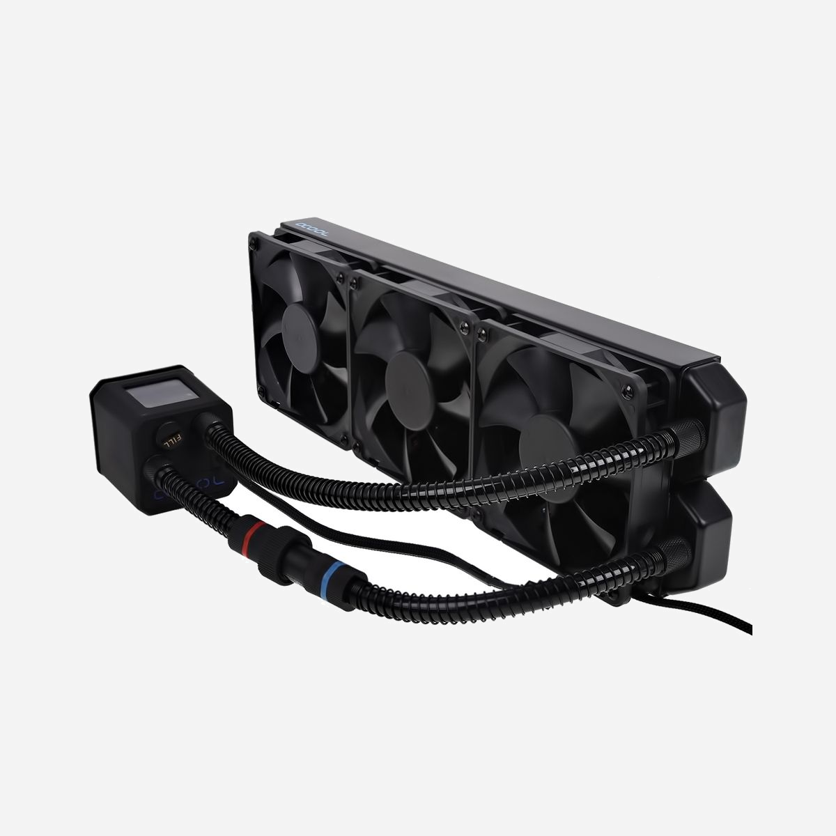 Alphacool Eisbaer 360 : Refroidisseur liquide CPU All-in-One, 3x120mm, 108 m³/h, 29dB, compatible sockets Intel & AMD (voir spécifications) - Alphacool Eisbaer 360 CPU. Type: Refroidisseur de liquide tout-en-un, Diamètre du ventilateur: 12 cm, Flux d'air: 108 m³/h. Tension: 12 V. Couleur du produit: Noir