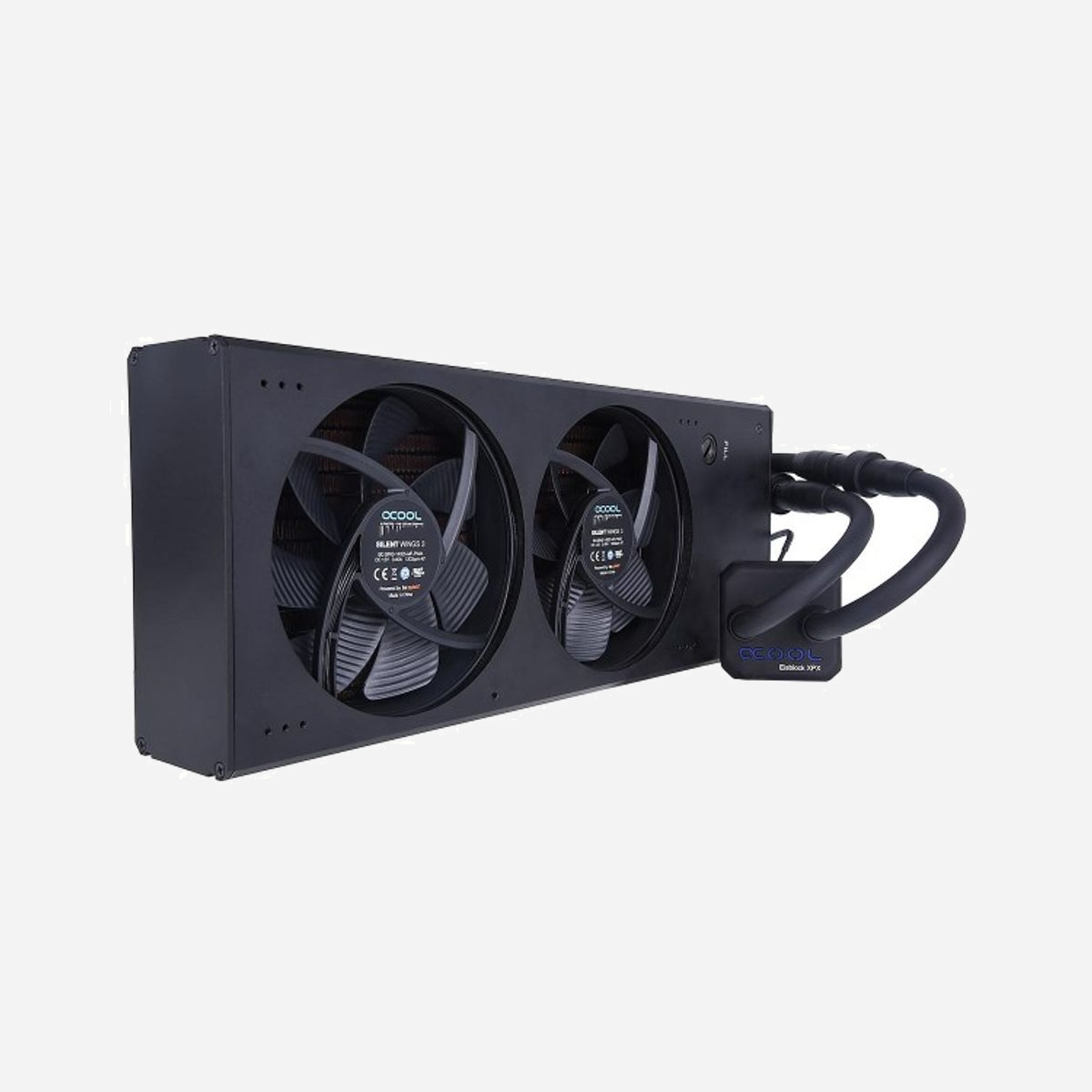 Alphacool Eisbaer Aurora 360 Refroidissement Liquide All-in-One CPU, 2100-4350 RPM, Socket LGA 115x/1200/1366/20xx/AMx/FMx/G34, Noir, Radiateur 385.5x156x64mm - Alphacool 11594. Type: Refroidisseur de liquide tout-en-un, Vitesse de rotation (min): 2100 tr/min, Vitesse de rotation (max): 4350 tr/min. Largeur: 385,5 mm, Profondeur: 64 mm, Hauteur: 156 mm. Couleur du produit: Noir