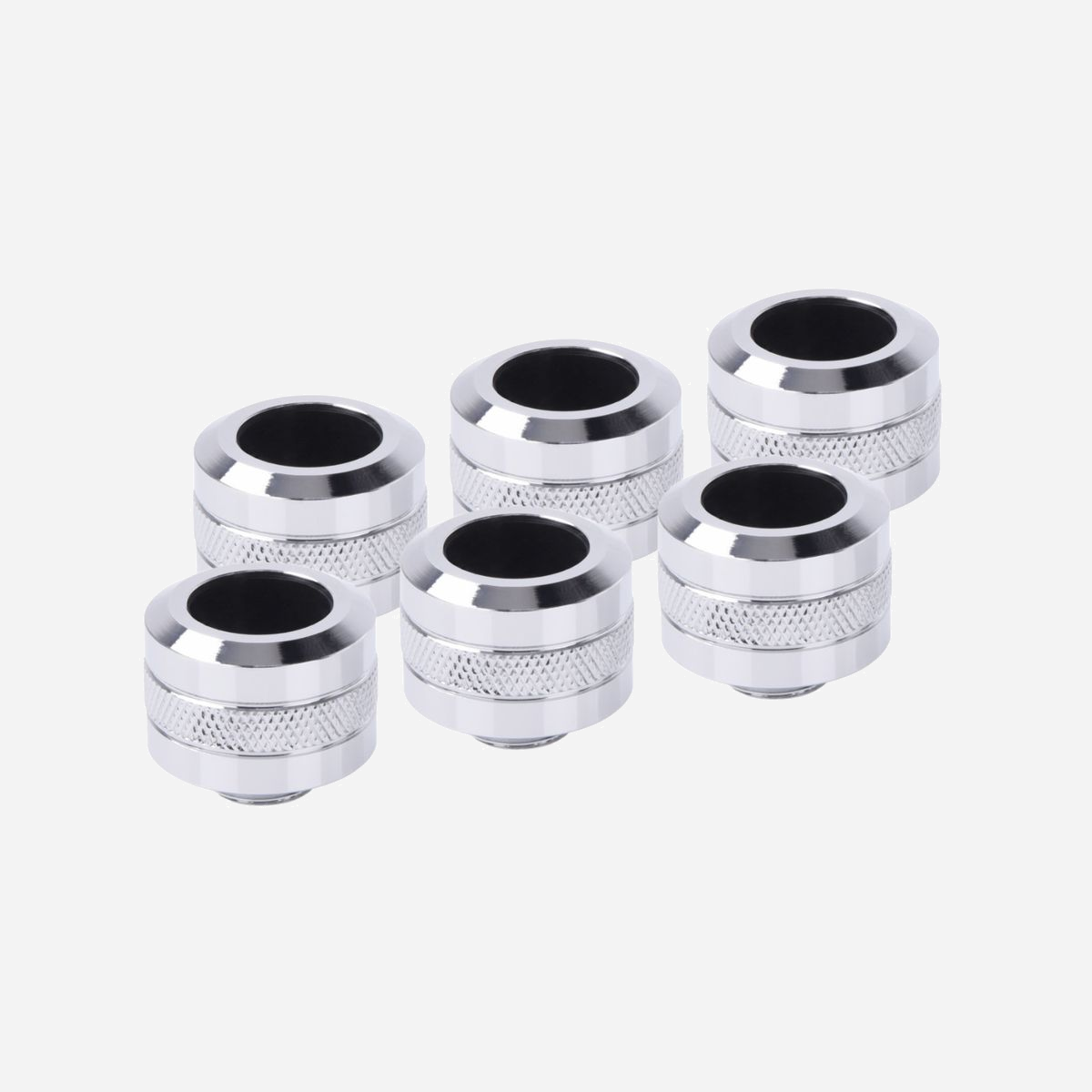 Alphacool 17476 Kit d'Adaptation Chrome Laiton, Filetage G1/4", Hauteur 23mm, Diamètre 26mm, Poids 42g pour Systèmes de Refroidissement PC - Alphacool 17476. Type: Kit d'adaptation, Matériel: Laiton, Couleur du produit: Chrome. Hauteur: 23 mm, Diamètre: 2,6 cm, Poids: 42 g